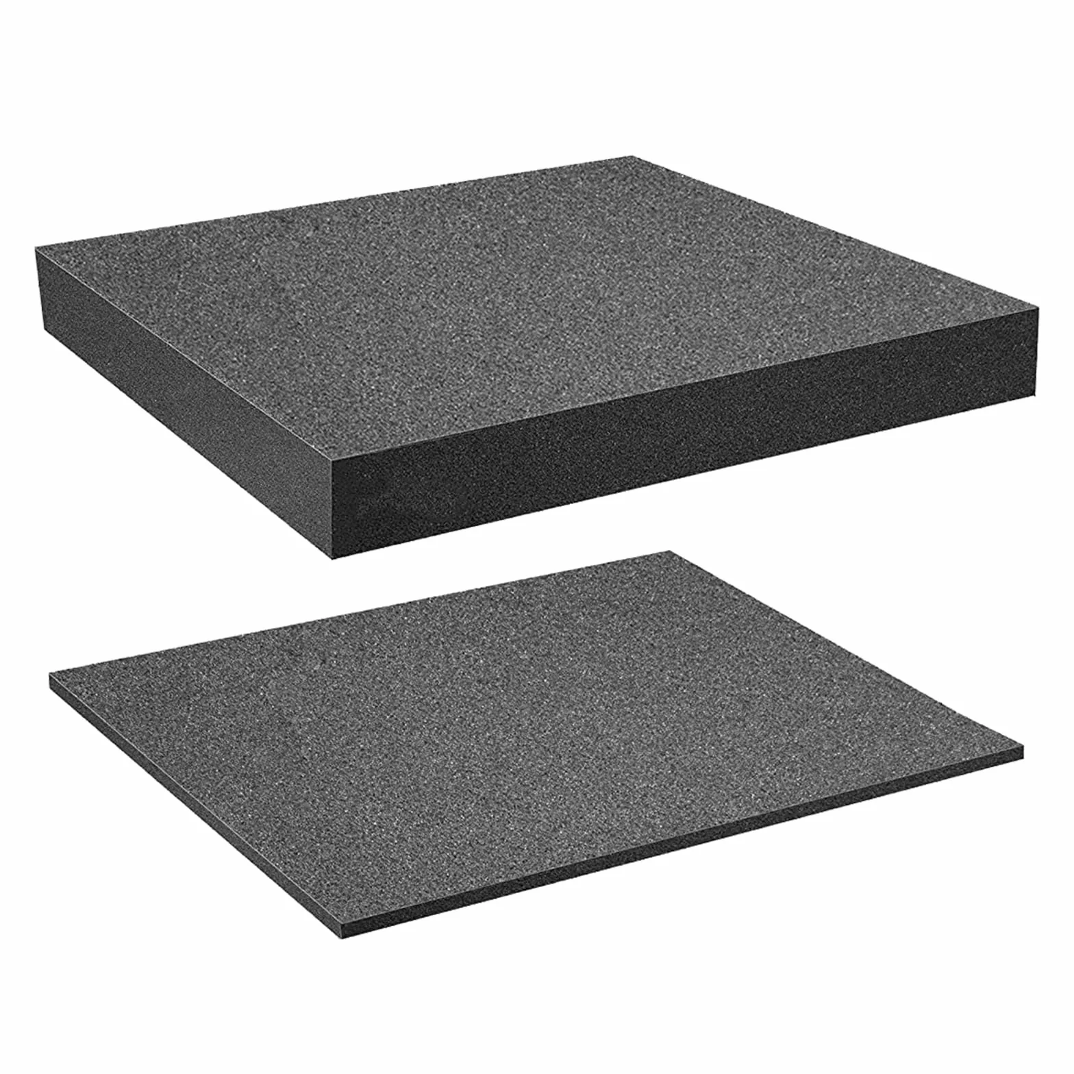Walizka na narzędzia, z pianka, w kostce, wkładka z pianki, wkładka do walizki, ochrona aparatu i narzędzi, 405 x 305 x 10 mm, 405 x 305 x 25 mm, 2 sztuki Kiuiom
