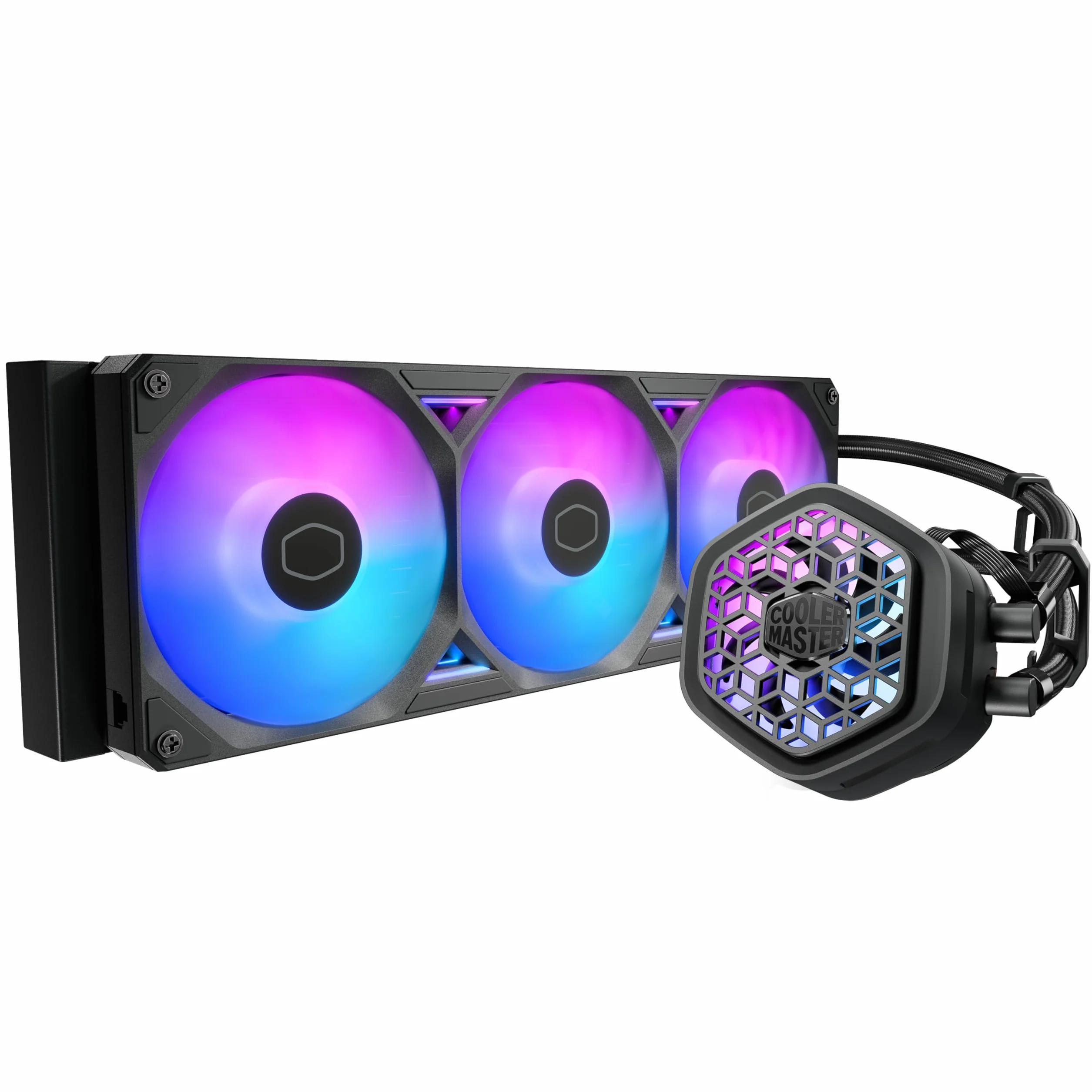 Cooler Master MasterLiquid 360 Atmos II - Prozessor-Fl?ssigkeitsk?hlsystem - K?hlergr??e: 360 mm - (f?r: LGA1851, LGA1700, LGA1200, LGA1151, LGA1150, LGA1156, AM4, AM5)
