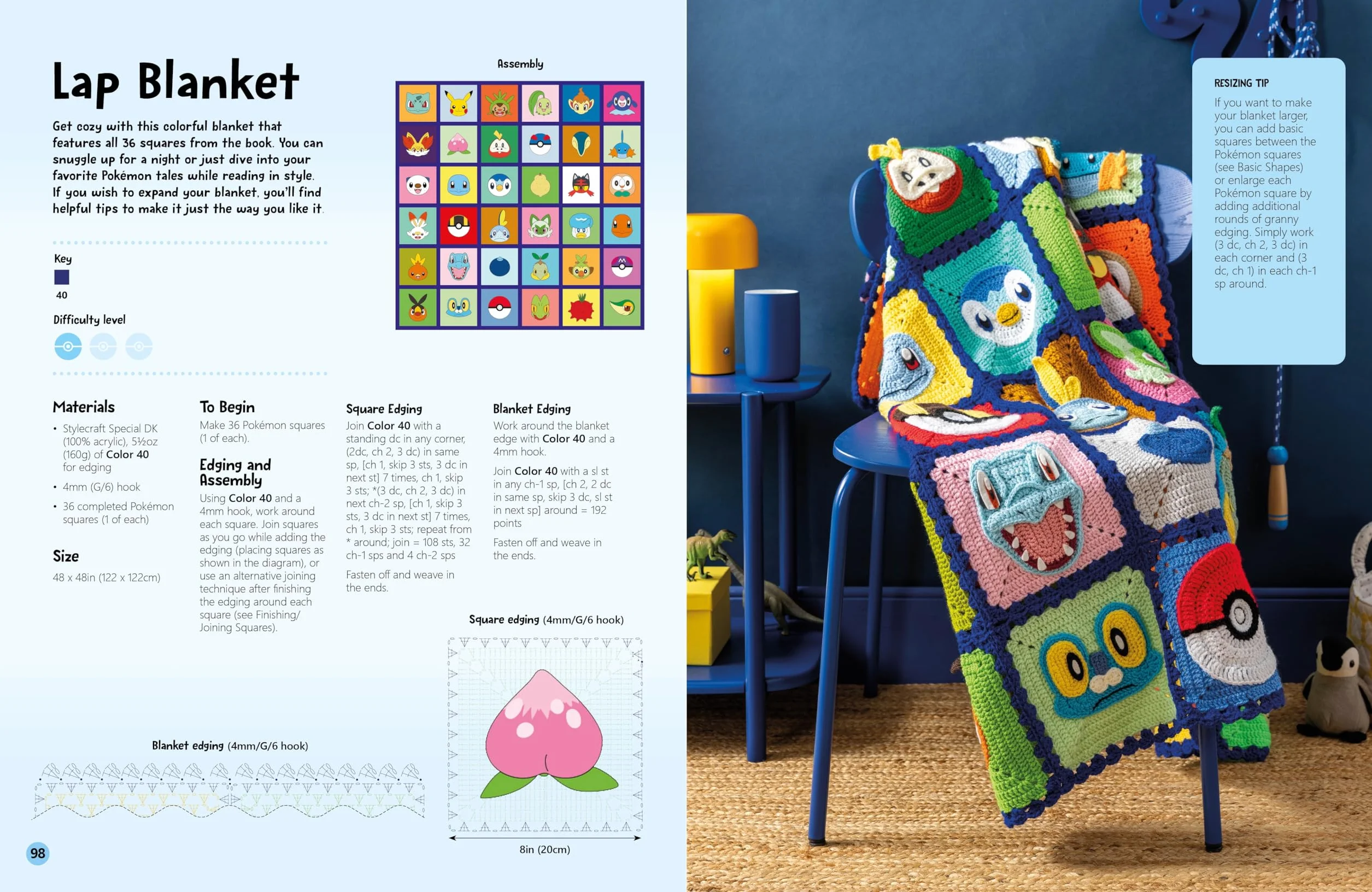 Pokémon Crochet Squares: 30+ Cute Granny Square Patterns for Pikachu & Friends