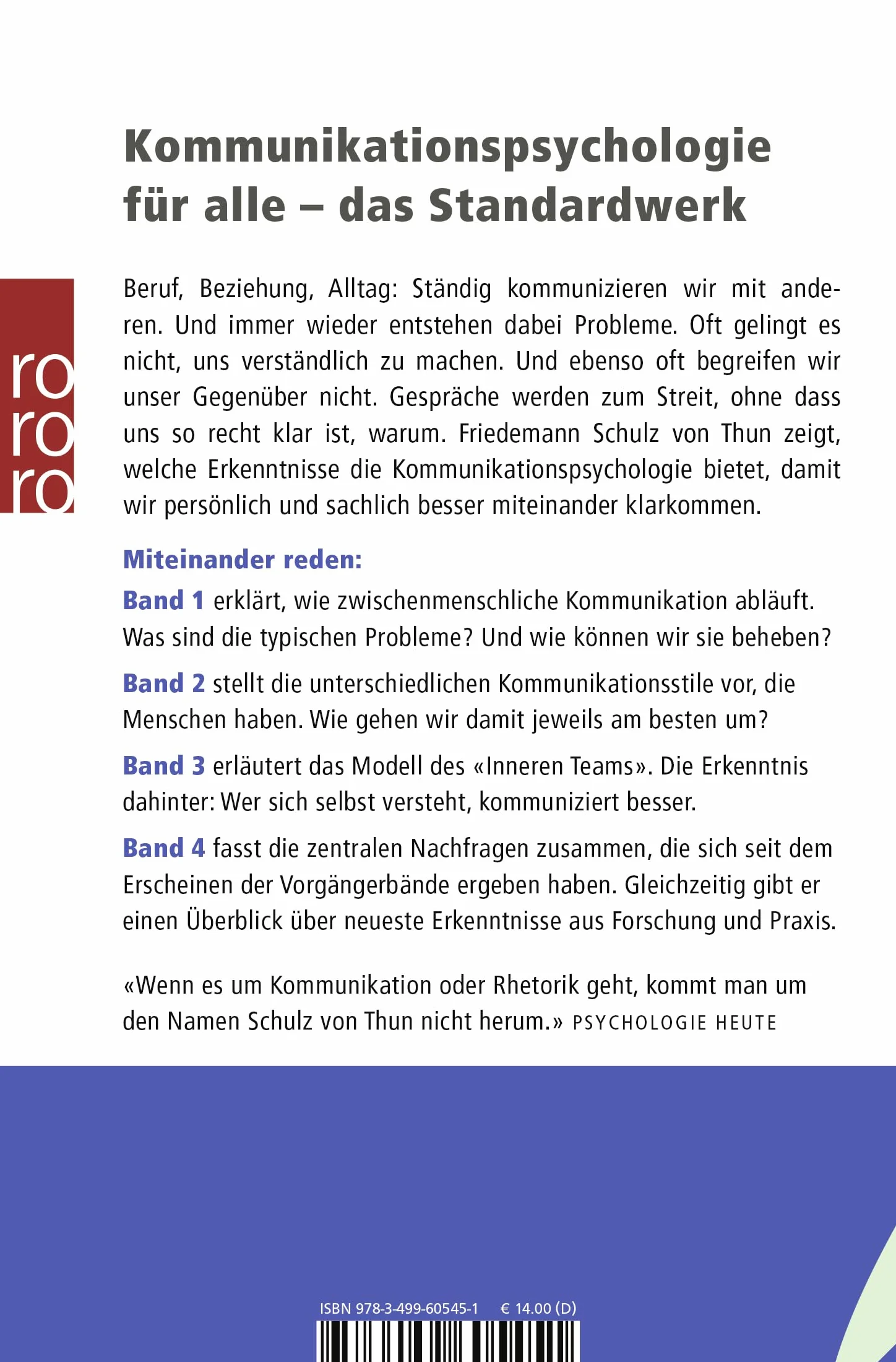 Miteinander reden 3: Das innere Team und situationsgerechte Kommunikation