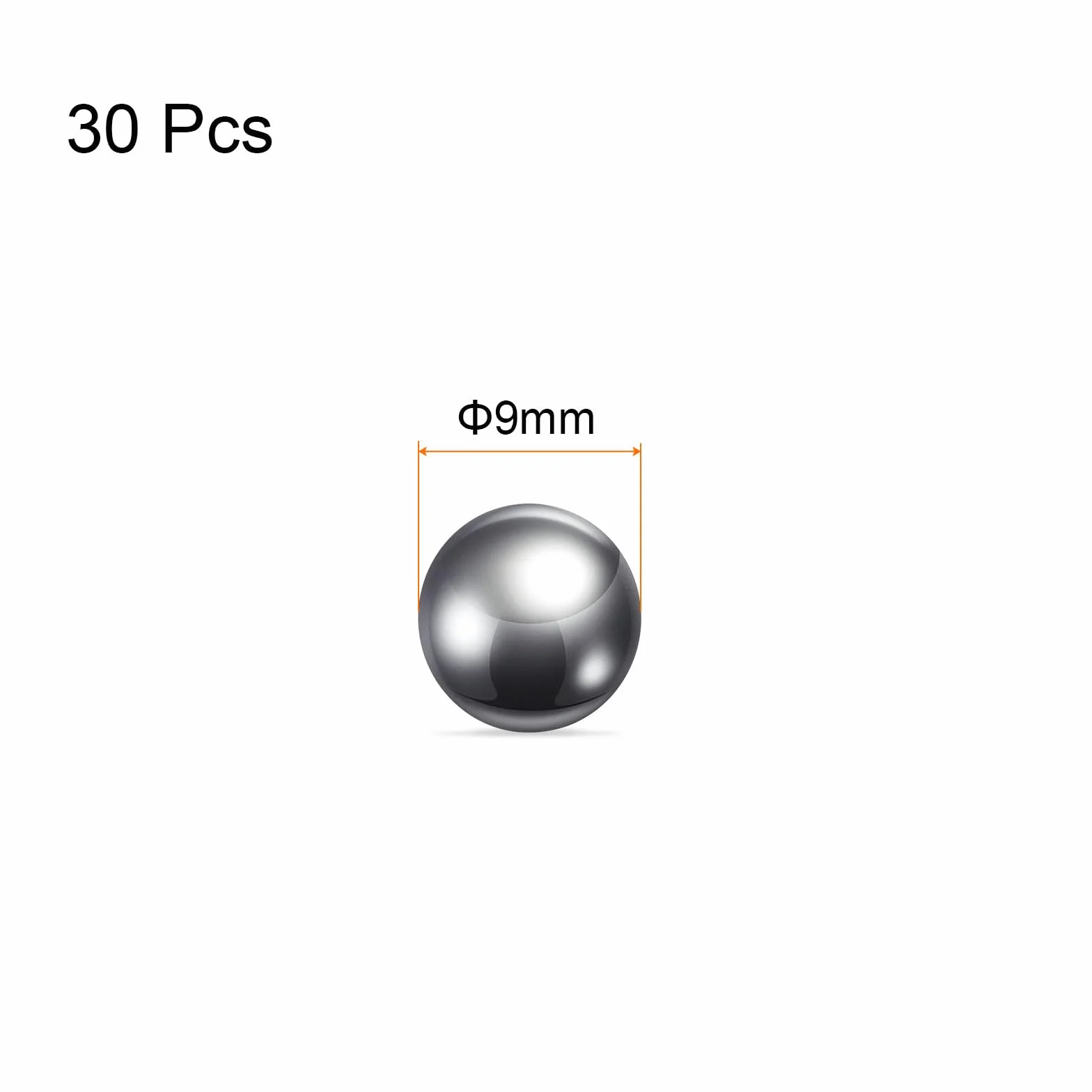 Łożyska kulkowe 9mm 304 Stal nierdzewna 30 szt. QUARKZMAN