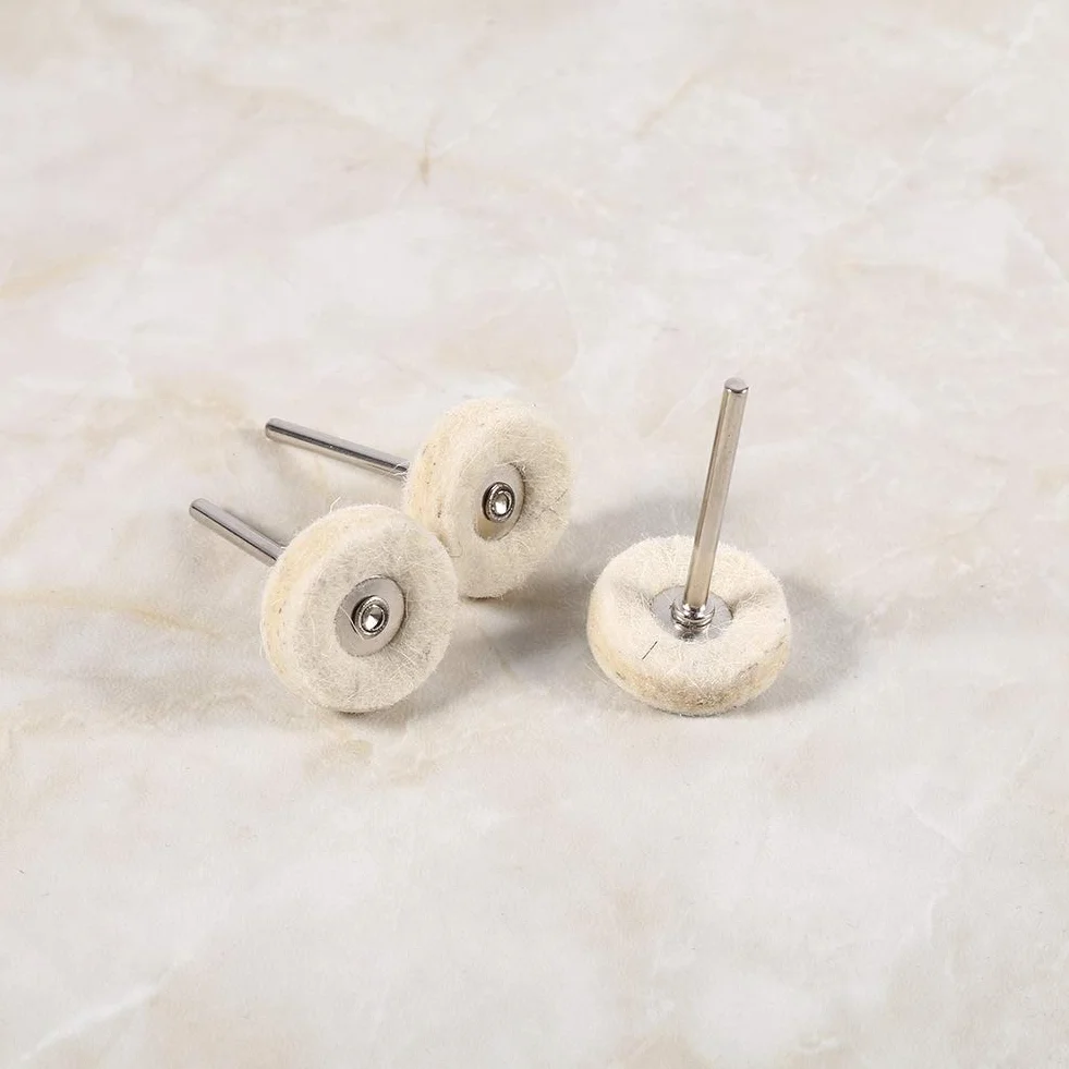 Ruedas de pulido de fieltro 25 mm, 10 sztuk, para taladro amoladora herramienta rotativa