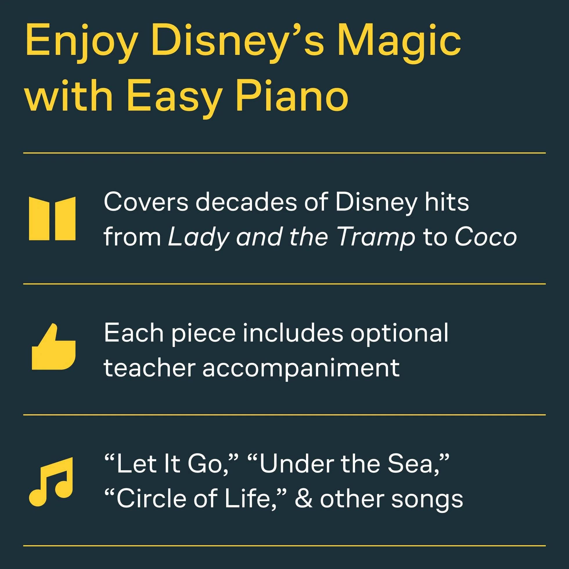 Adult Piano Adventures Disney Book 1: Classic and Contemporary Disney Hits
