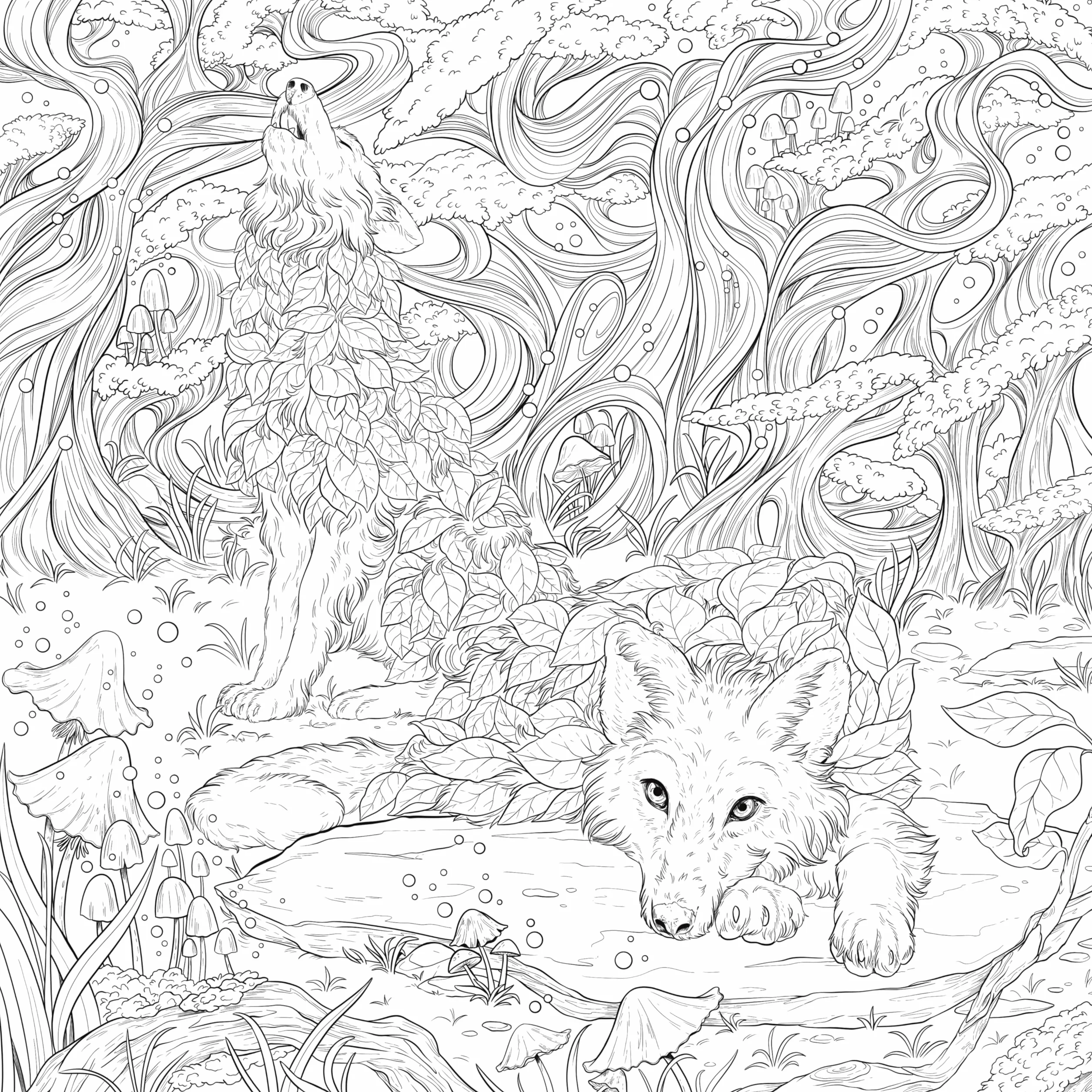 Mythographic Color and Discover: Fantasy Forest: An Artist's Coloring Book of Woodland Spirits