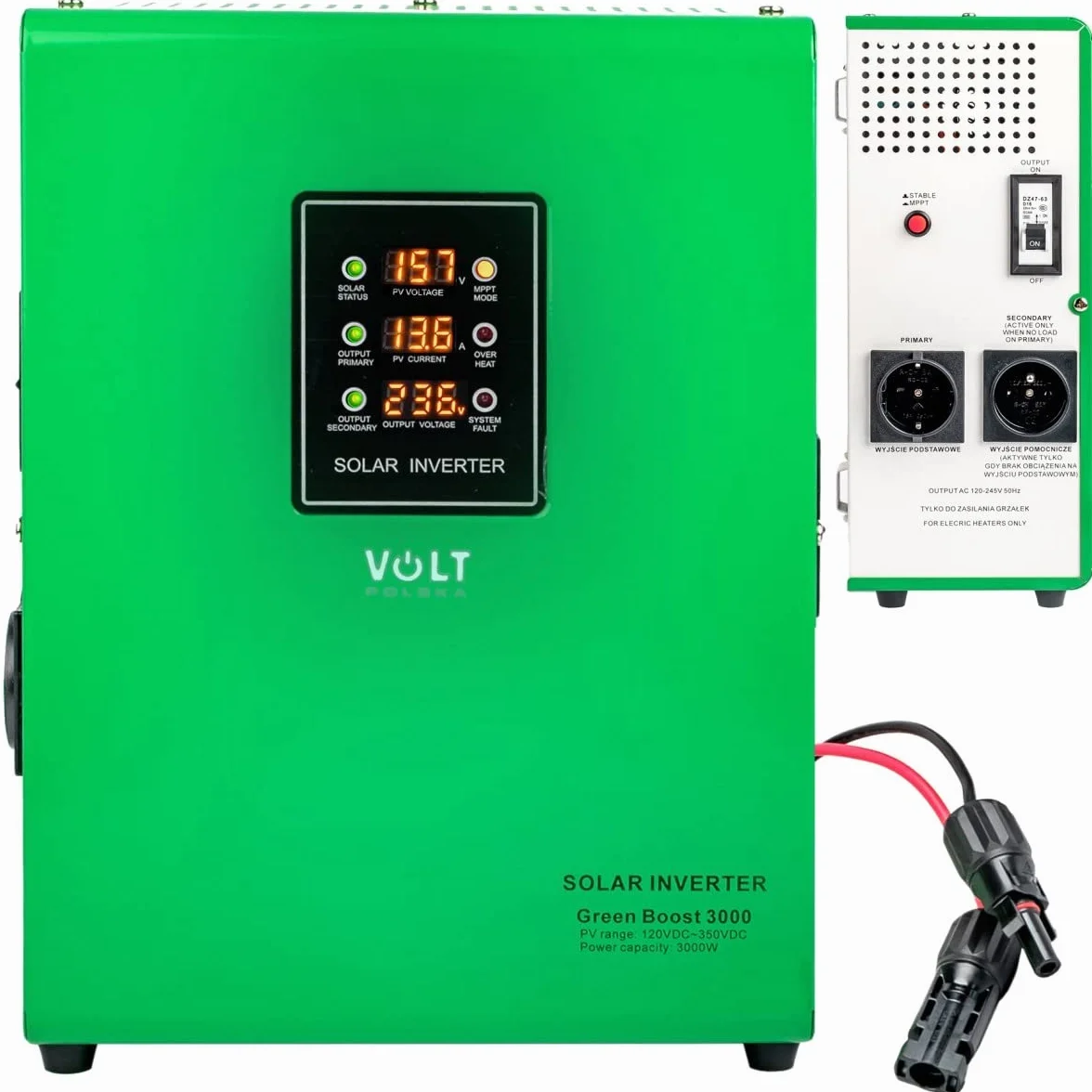 Volt Polska Przetwornica solarna GREEN BOOST MPPT 3000 120-350VDC