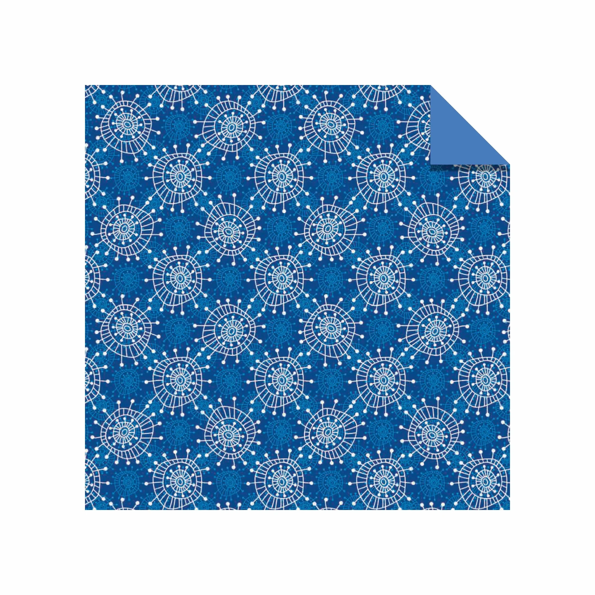 Origami Paper 200 Sheets 6" (15 cm) Double Sided Blue White Patterns 12 Designs