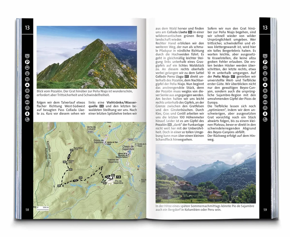 KOMPASS Wanderführer Picos de Europa 55 Touren Extra-Tourenkarte GPS-Daten zum Download
