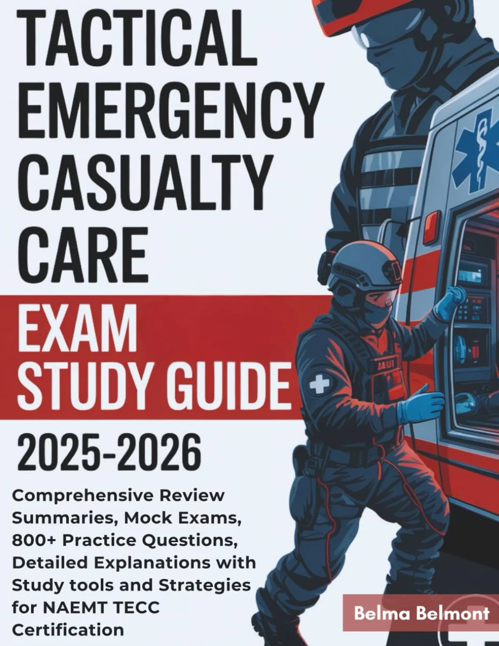 TACTICAL EMERGENCY CASUALTY CARE EXAM STUDY GUIDE 2025-2026: Comprehensive Review, Mock Exams, 800+ Practice Questions for NAEMT TECC Certification