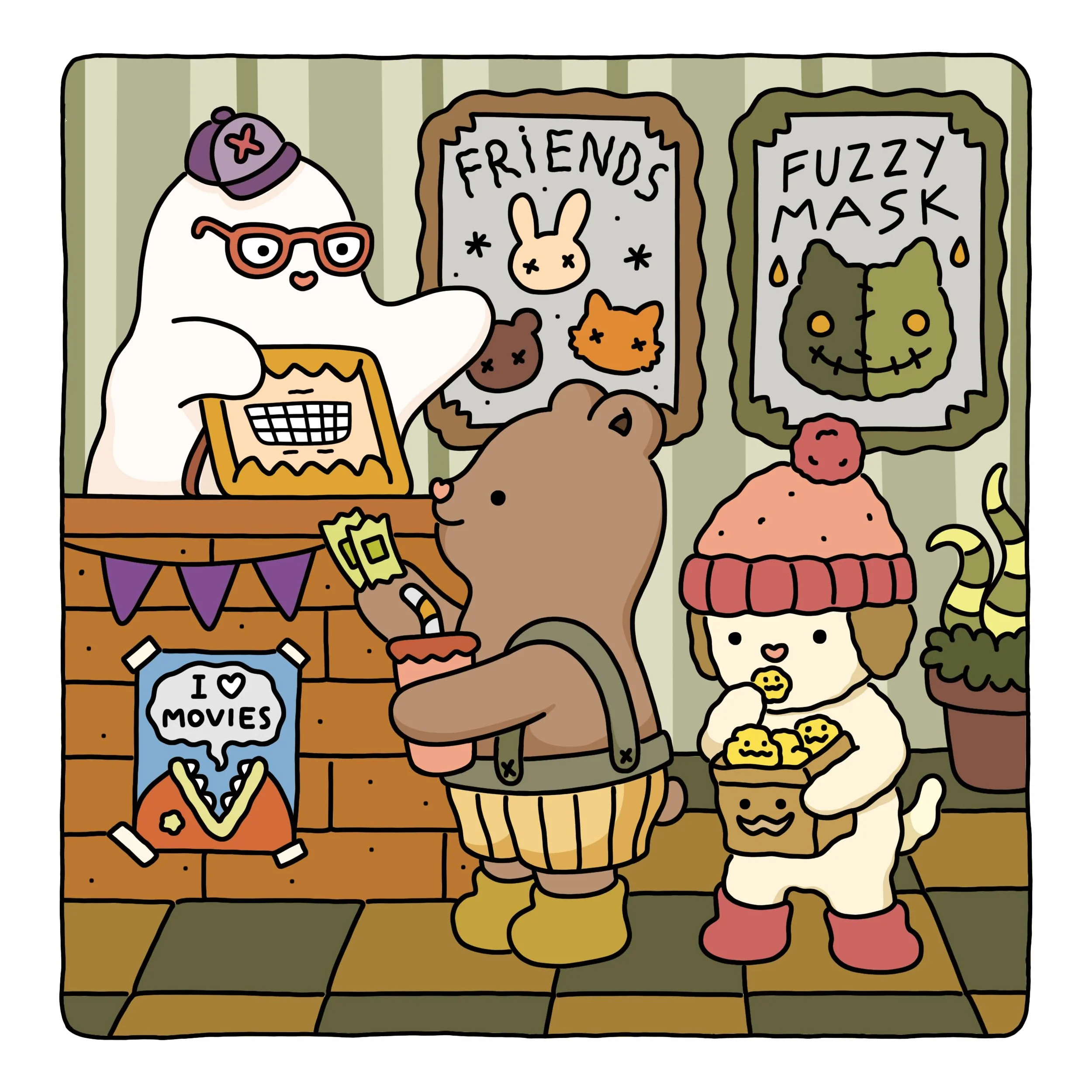 Spooky Fuzzy: Cute Creepy Coloring Book for Adults and Teens