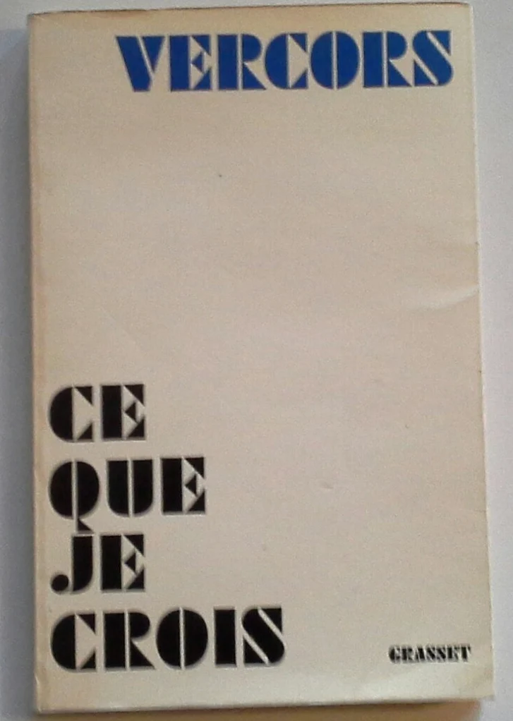 Ce que je crois