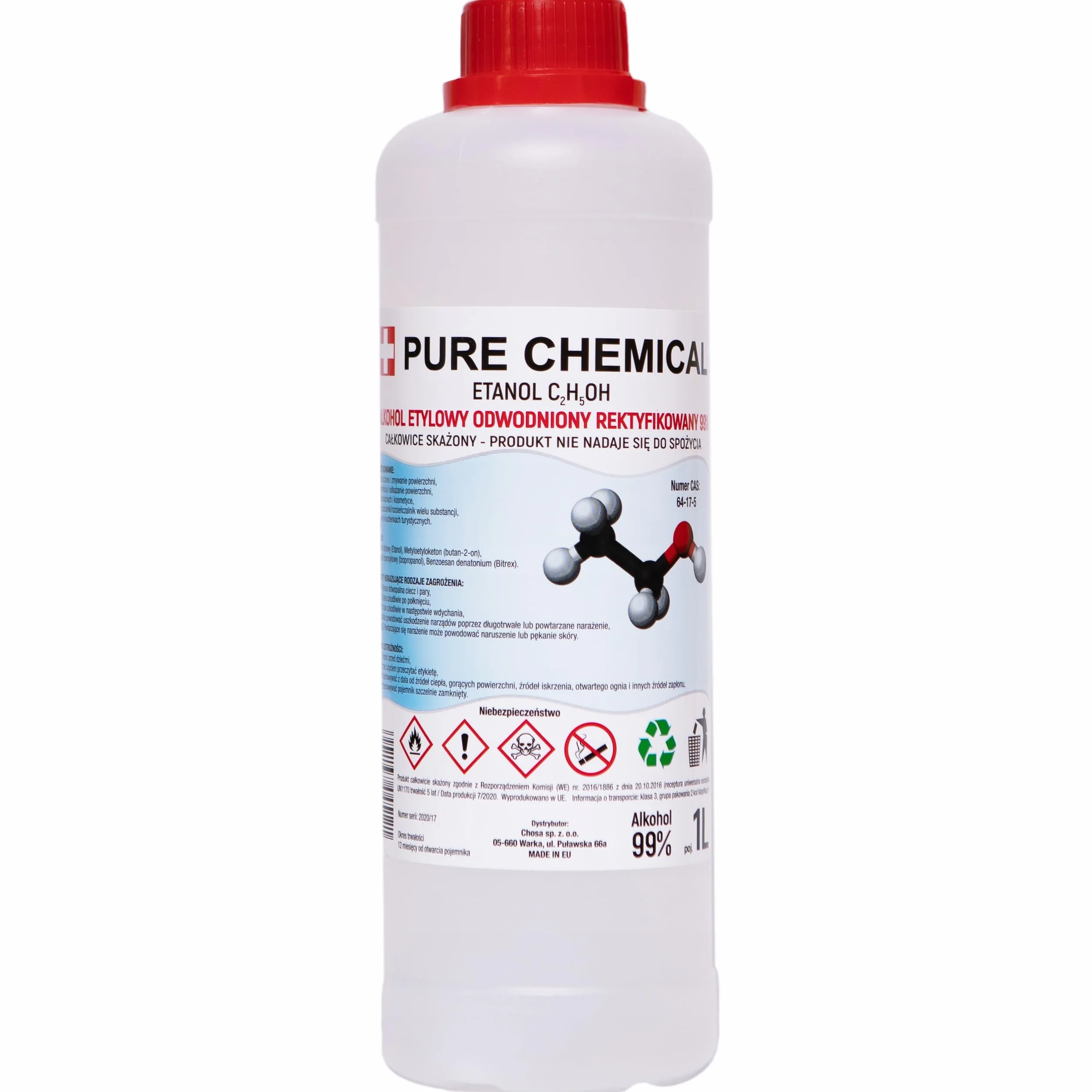 Alkohol Etylowy Etanol 99% Do Dezynfekcji Odtłuszczacz PURE CHEMICAL