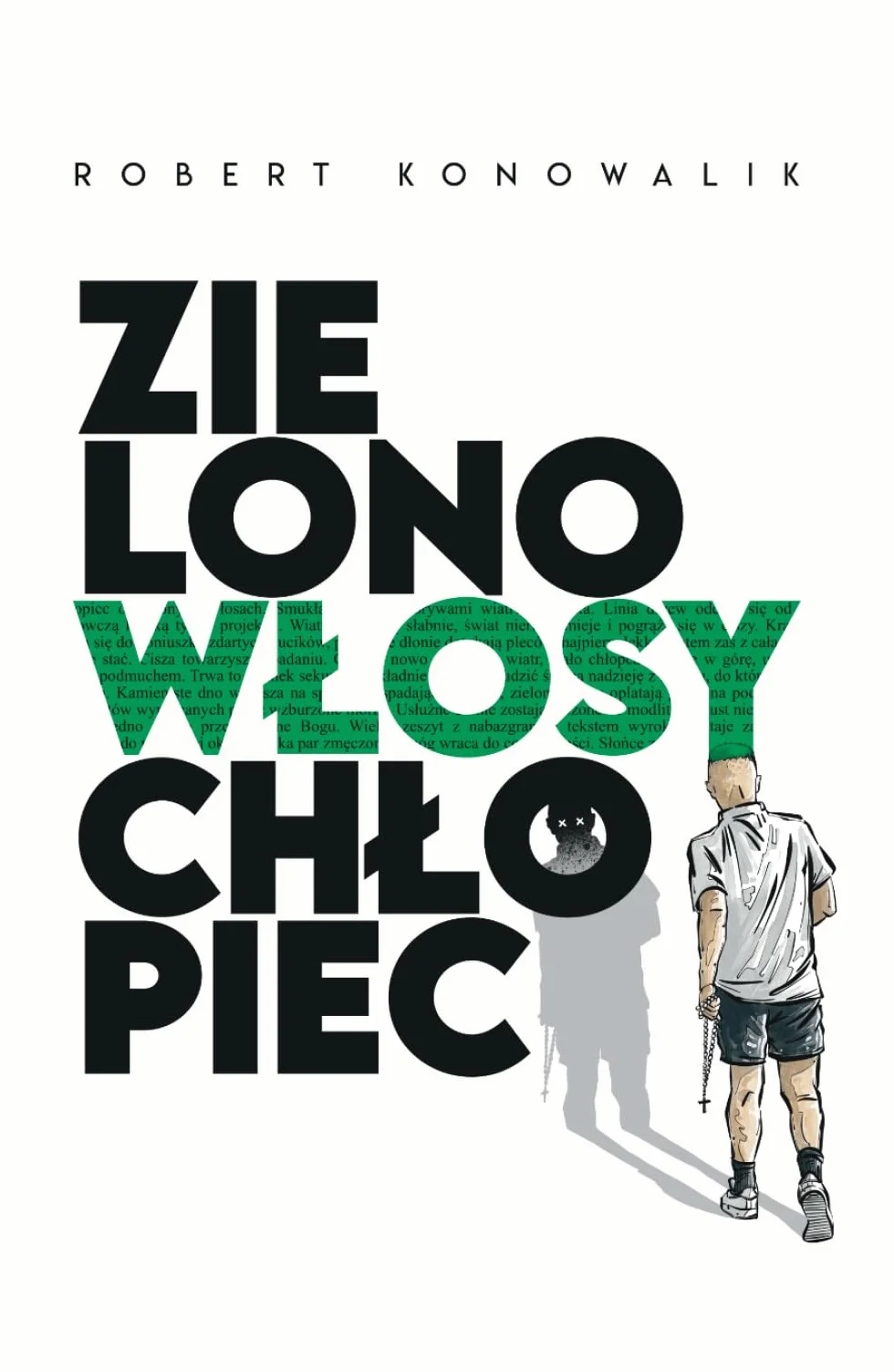 Zielonowłosy chłopiec