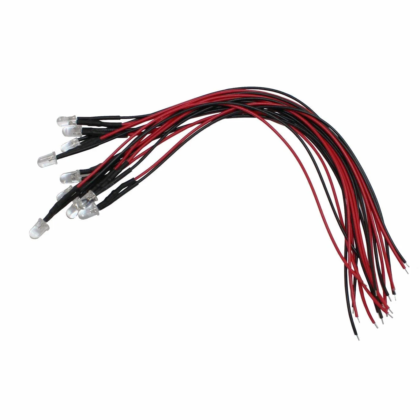 Lumonic 10x Superbright LED 5V Żółty 5mm z rezystorem szeregowym do samodzielnego lutowania