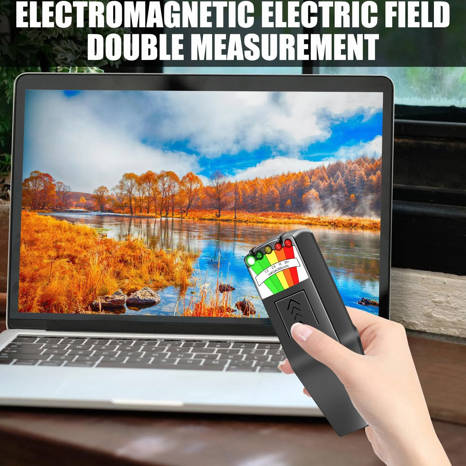 K2 EMF detektor pola magnetycznego 5 diod LED Gaussa miernik promieniowania elektromagnetycznego ręczny