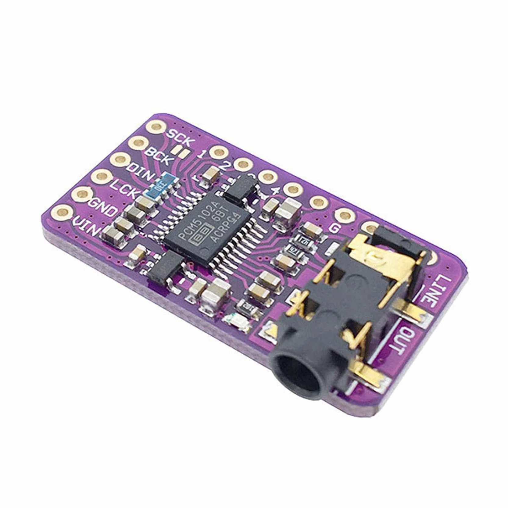 2X PCM5102 I2S IIS Moduł Dekodera DźWięKu Cyfrowego Stereo Konwerter Cyfrowo-Analogowy Moduł dla