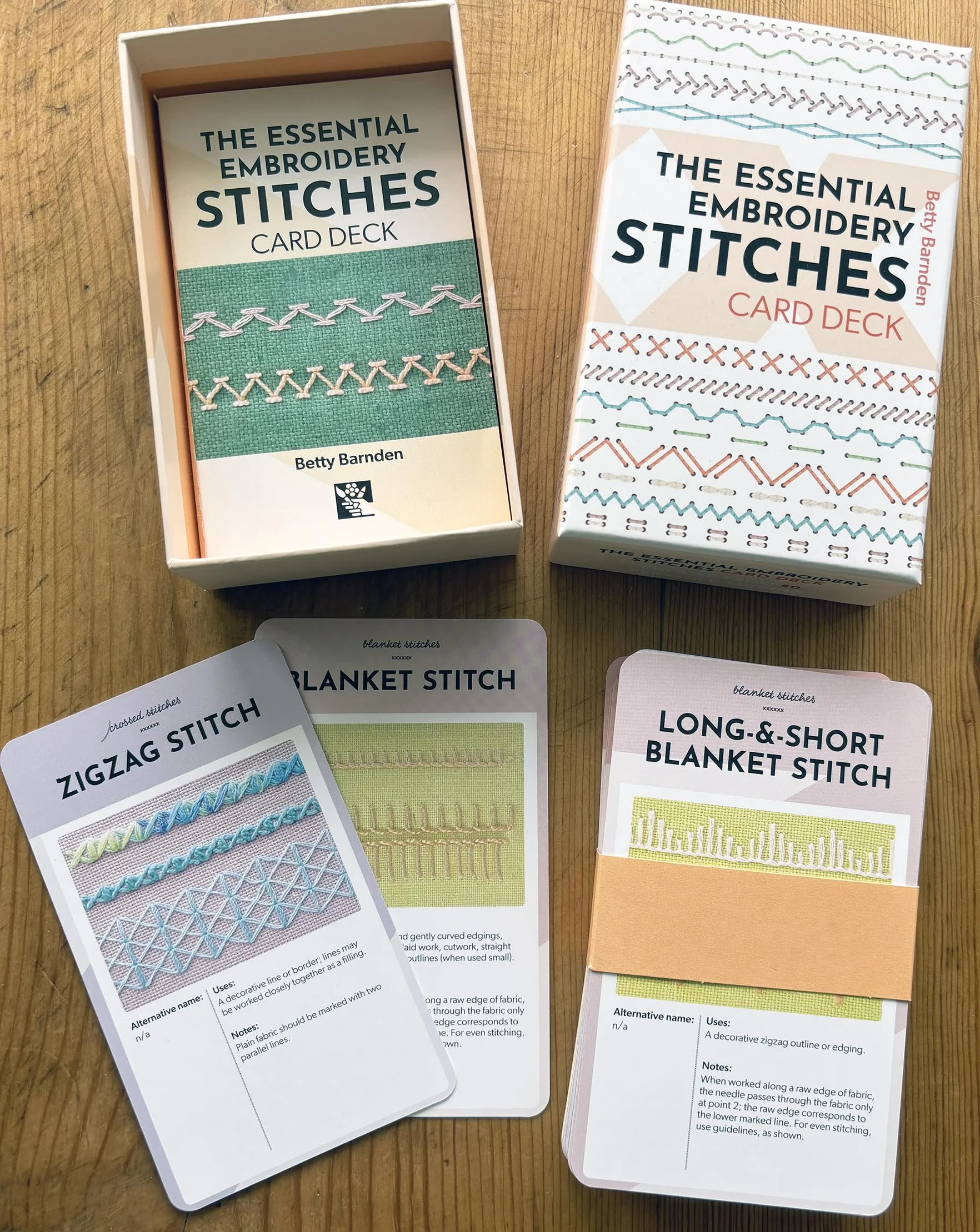 The Essential Embroidery Stitches Card Deck: Choose from 50 Versatile Stitches