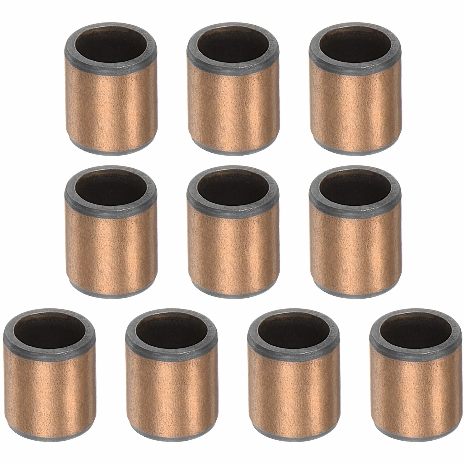 QUARKZMAN Łożyska tulejowe otworu 5 mm x średnica zewnętrzna 7 mm x długość 8 mm gładkie łożyska tuleje owinięte bezolejowe do przesuwnych części maszyn, 10 sztuk