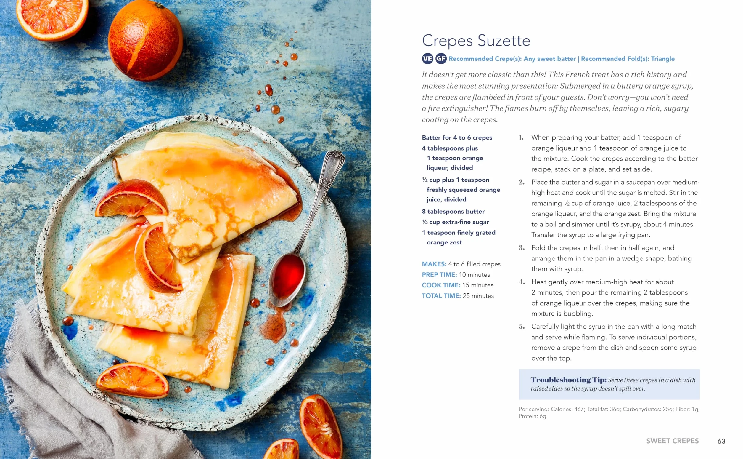The Crepe Recipe Book for Beginners: 60+ Sweet and Savory Crepes
