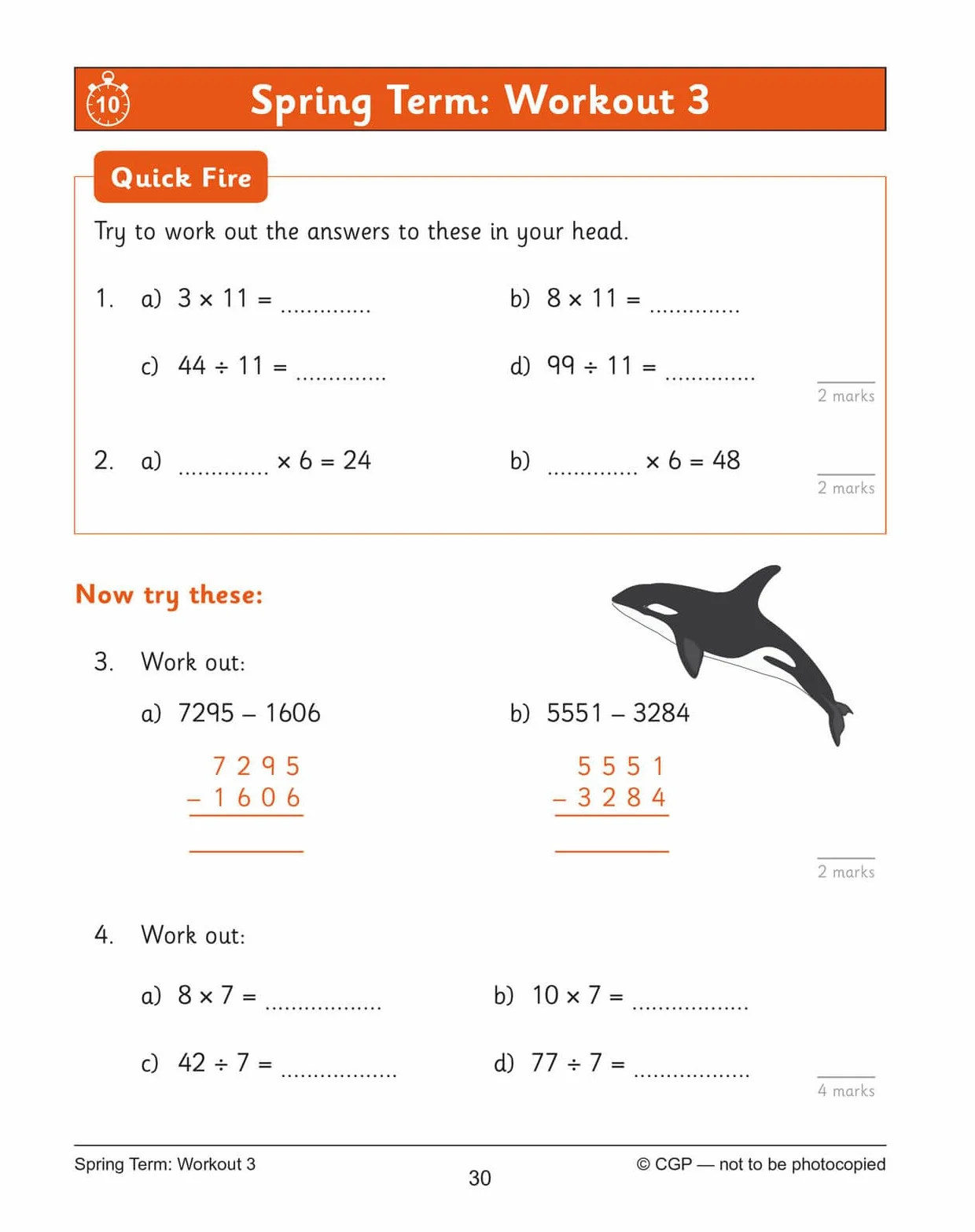KS2 Year 4 Maths 10-Minute Weekly Workouts: Arithmetic