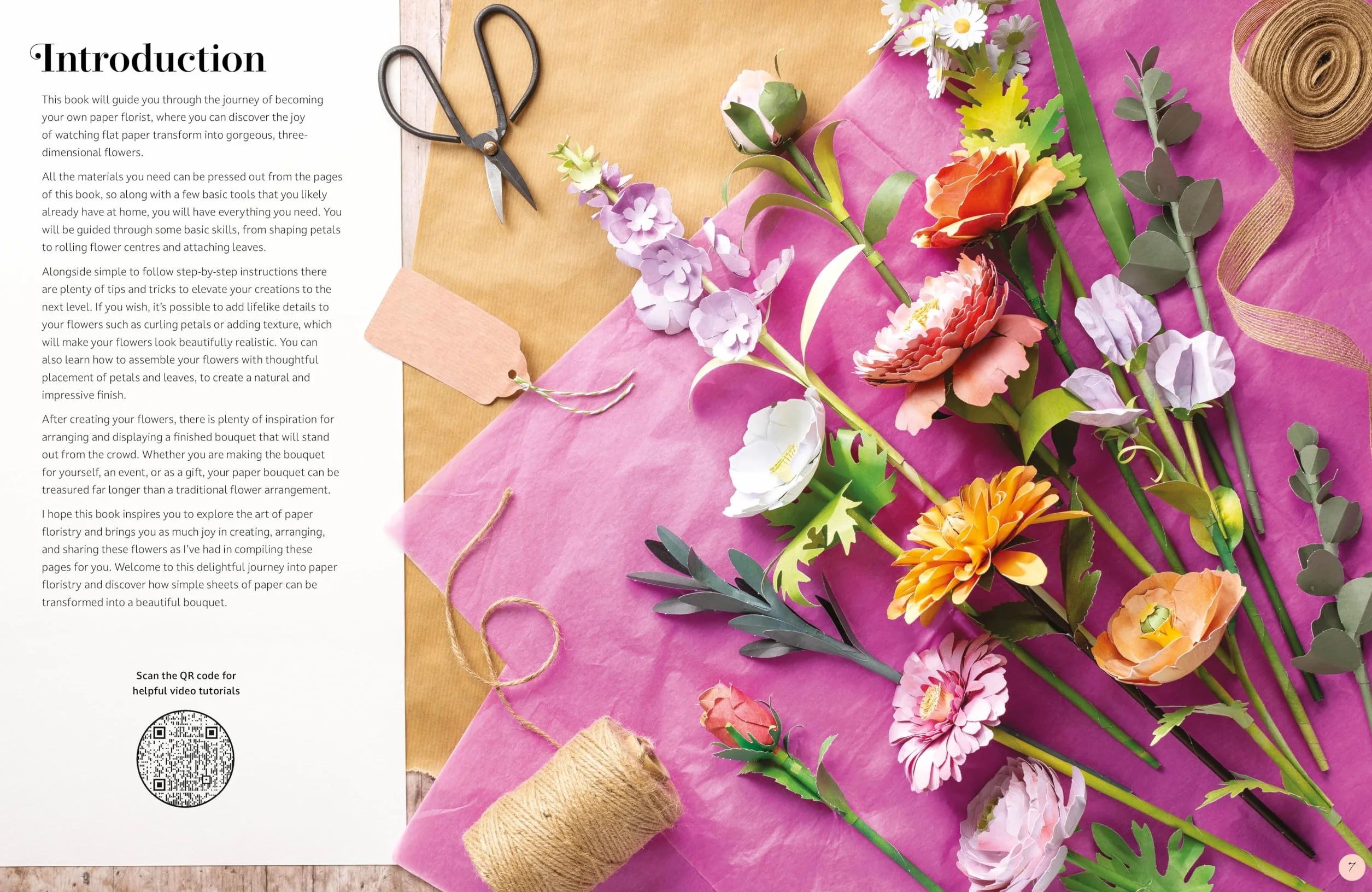 The Bouquet in a Book: Pre-Punched Pages to Press Out and Make: 1