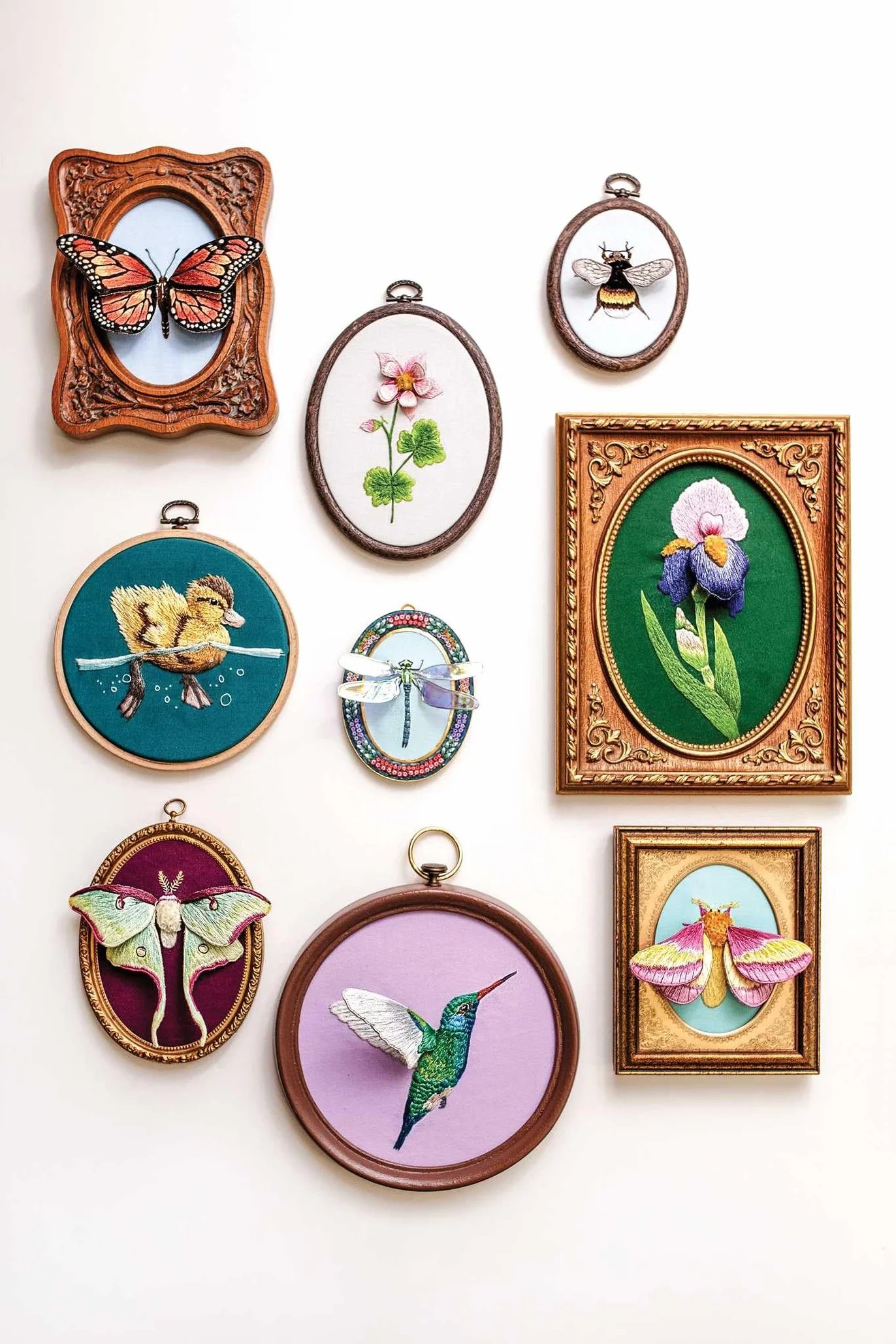 Stumpwork Embroidery Thread Painting: Stitch 3-D Nature Motifs