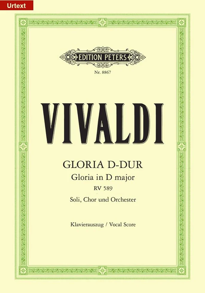 Gloria D-dur RV 589 Gloria in D Major RV 589 Chant Klavierauszug