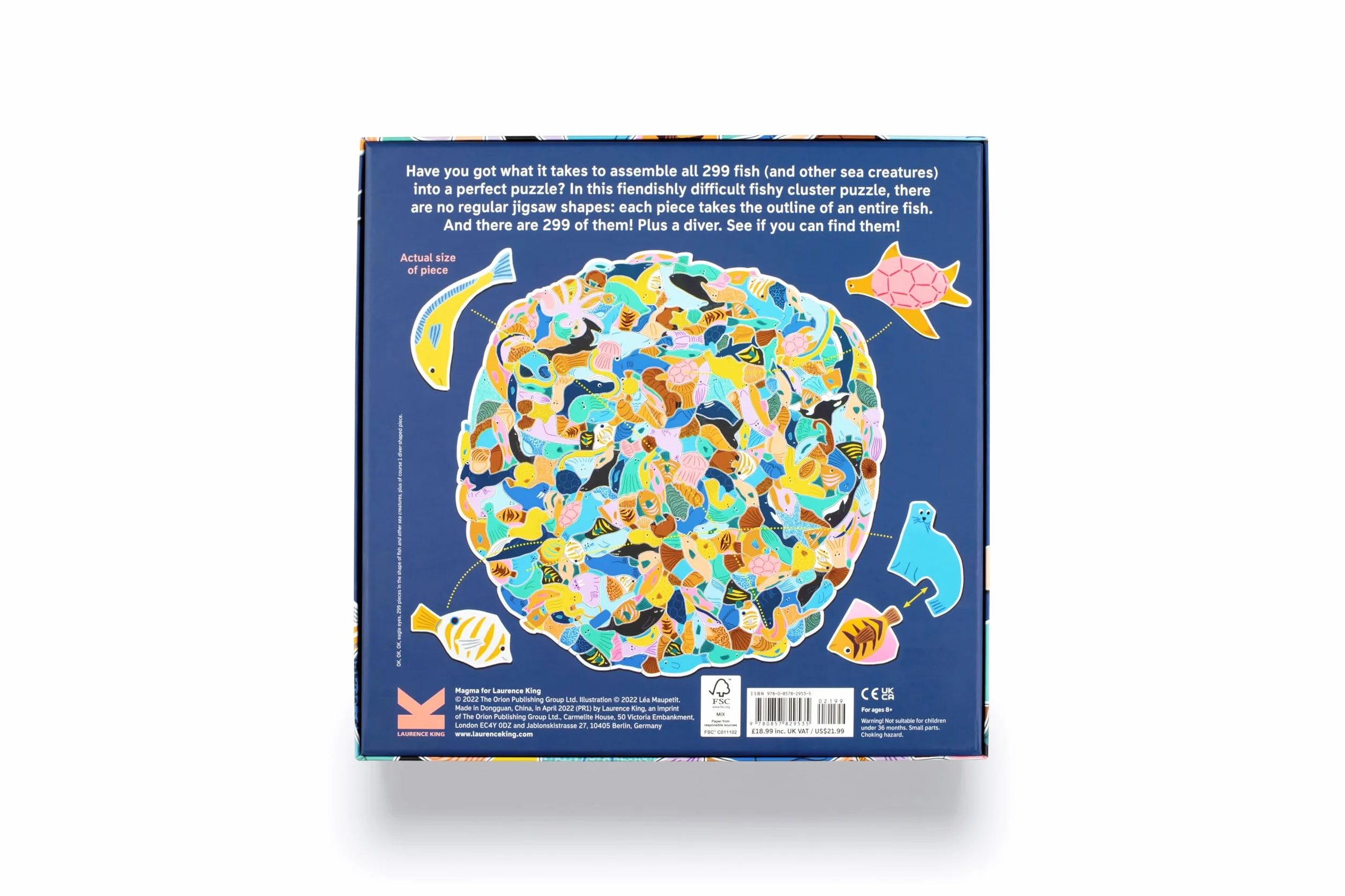299 Fish (and a diver) An Aquatic Cluster Puzzle /anglais
