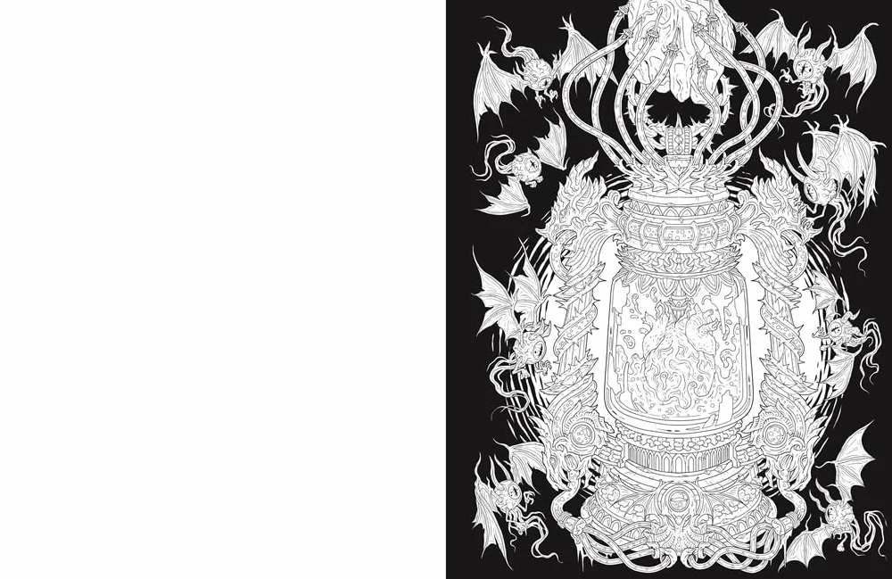 Dark Art Nightmare: A Menacing Colouring Book