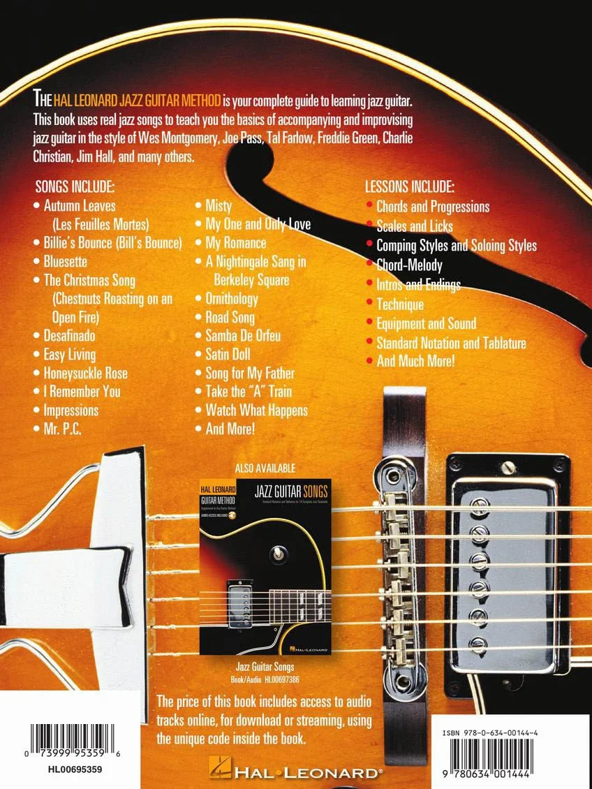 Hal Leonard Guitar Method Jazz Guitar +CD: Comprehensive Guide with 20 Jazz Standards