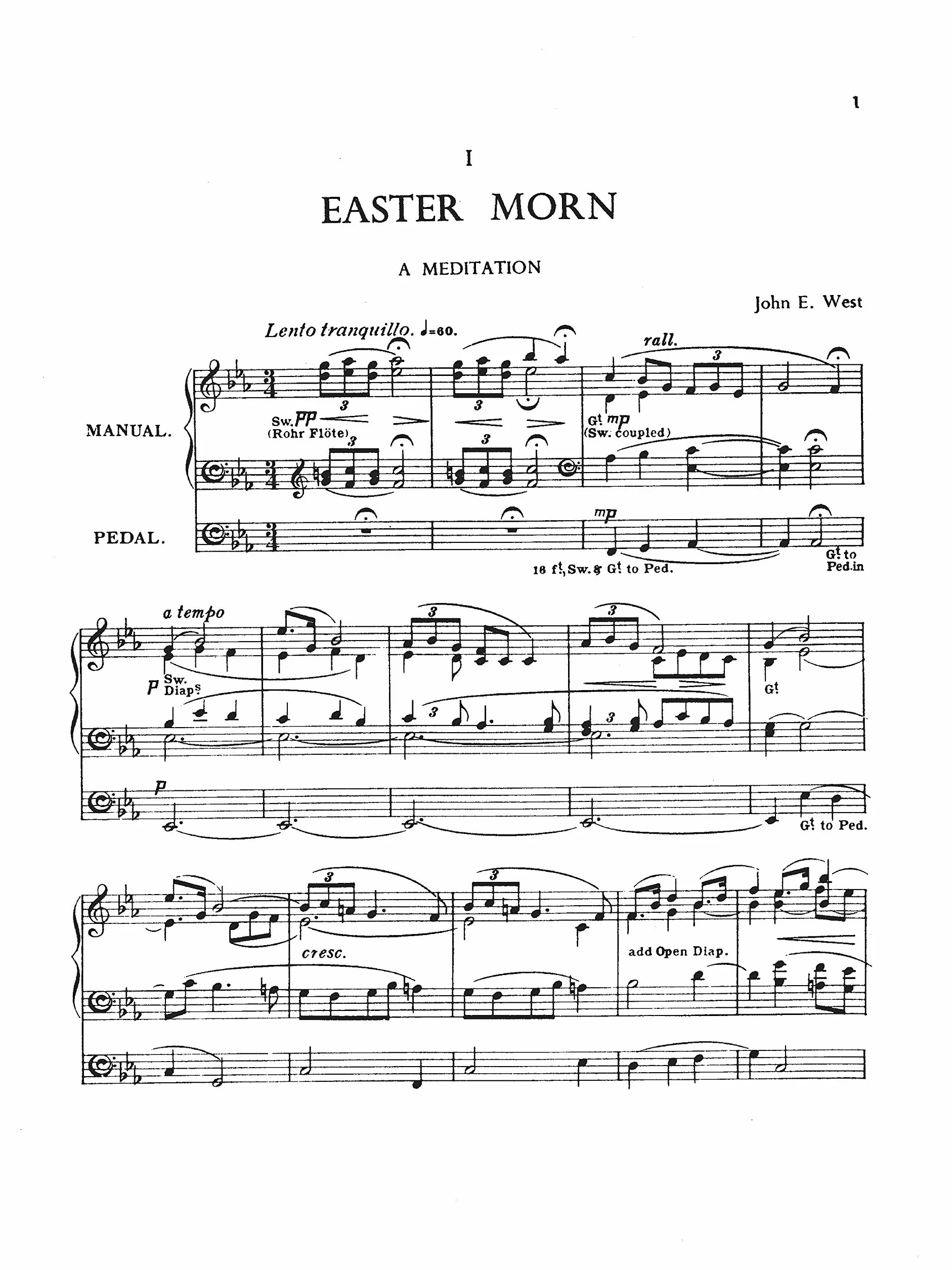 Easter Music for Organ: Bach, Handel, 19th Century Works