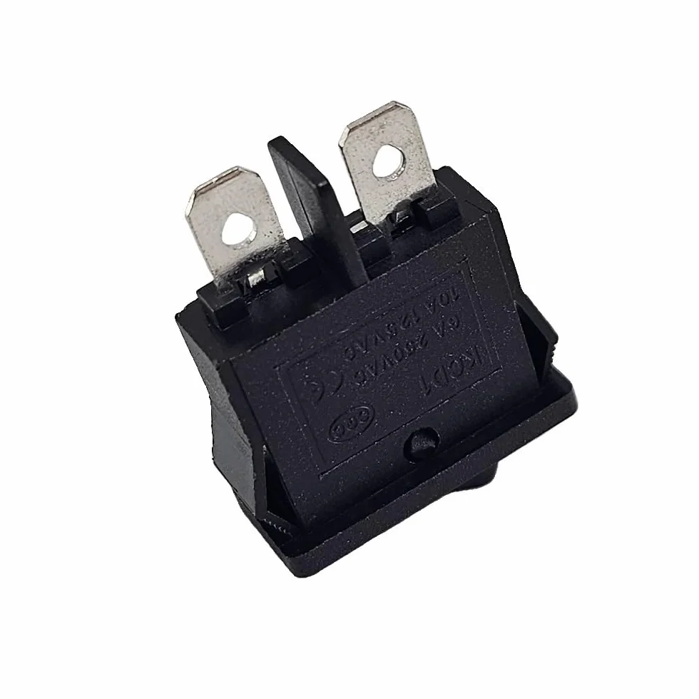 Mini przełącznik kołyskowy 7x19 mm 2-pinowy 250V AC 6A 12V 20A DC ON-OFF czarny