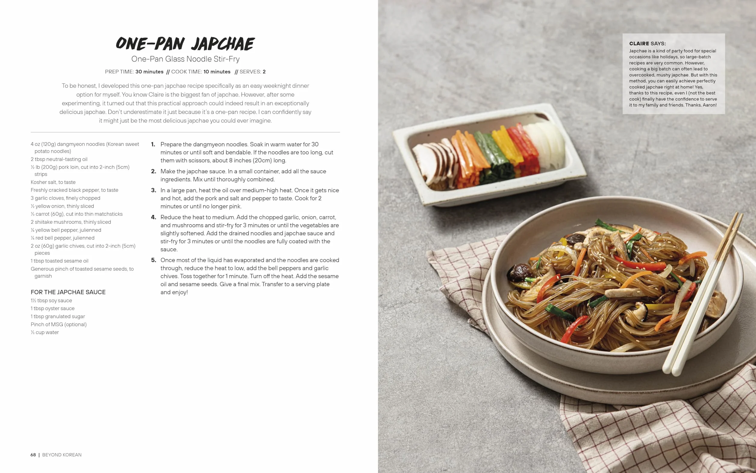 Beyond Korean: Easy Recipes for Korean, Japanese, and Chinese Favorites