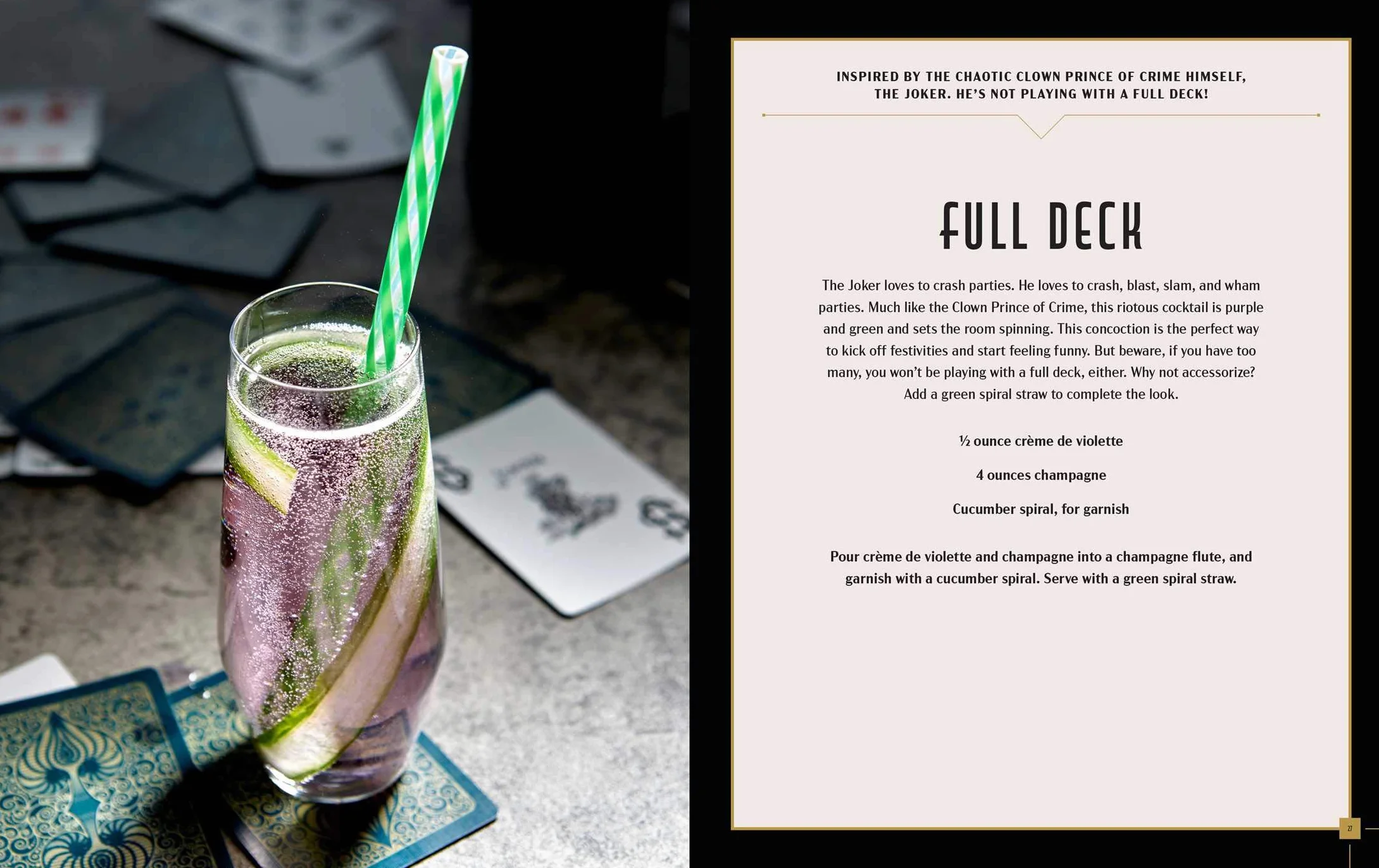 Gotham City Cocktails: Official Handcrafted Food & Drinks from the World of Batman
