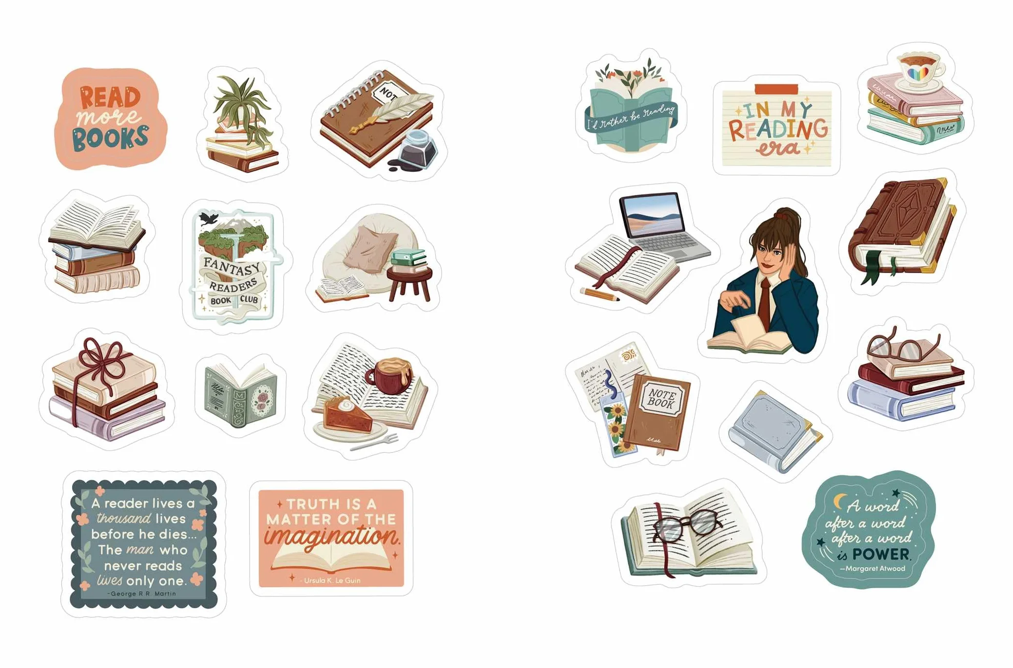 One More Page: A Sticker Book for Book Lovers