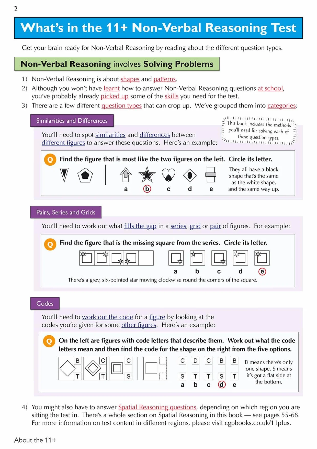 GL Non-Verbal Reasoning Study Book Parents Guide Online Edition