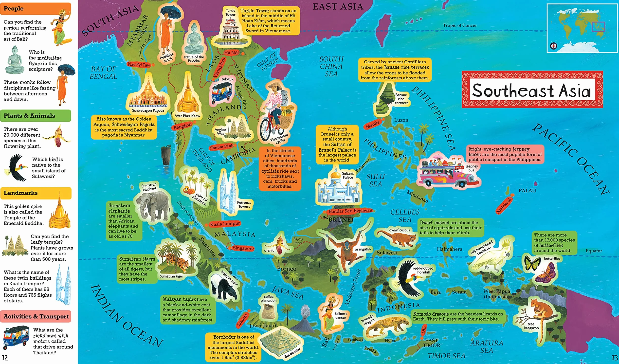 World Atlas Sticker Book (Barefoot Books): 1 (Barefoot Sticker Books)