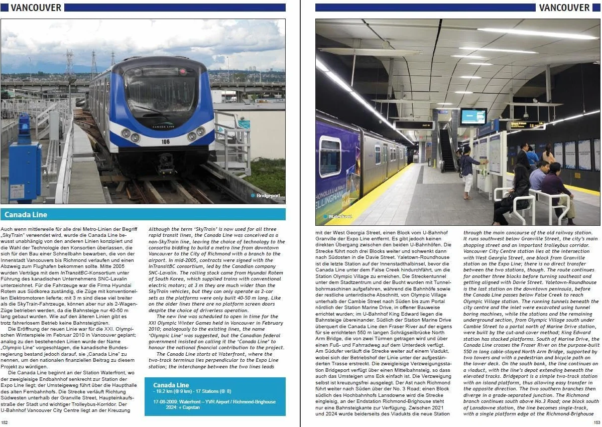 Urban Rail in Canada: U-Bahn, Stadtbahn, Straßenbahn, S-Bahn