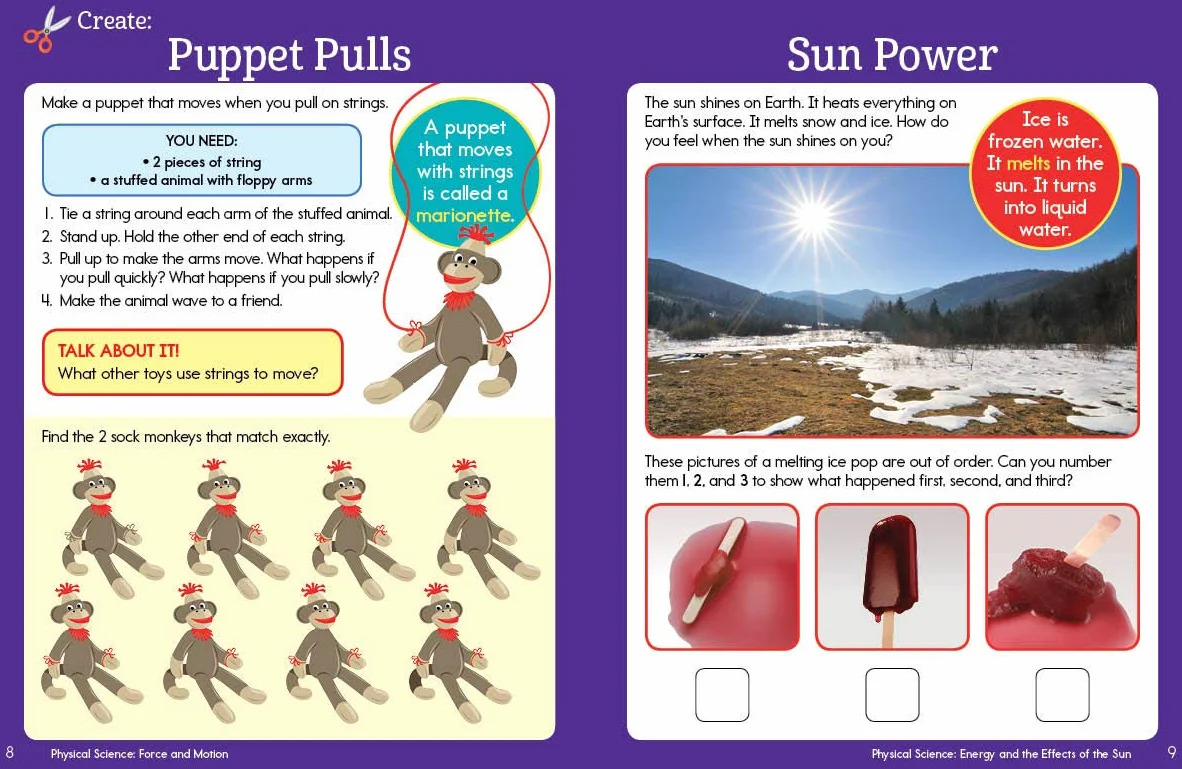 Kindergarten Hands-On STEAM Learning Fun Workbook