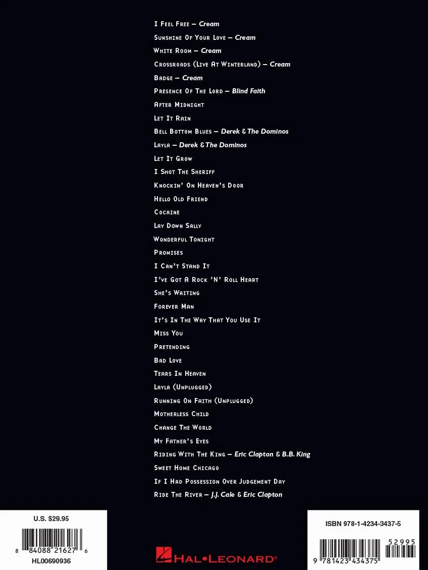 Eric Clapton Complete Clapton Guitar Recorded Version