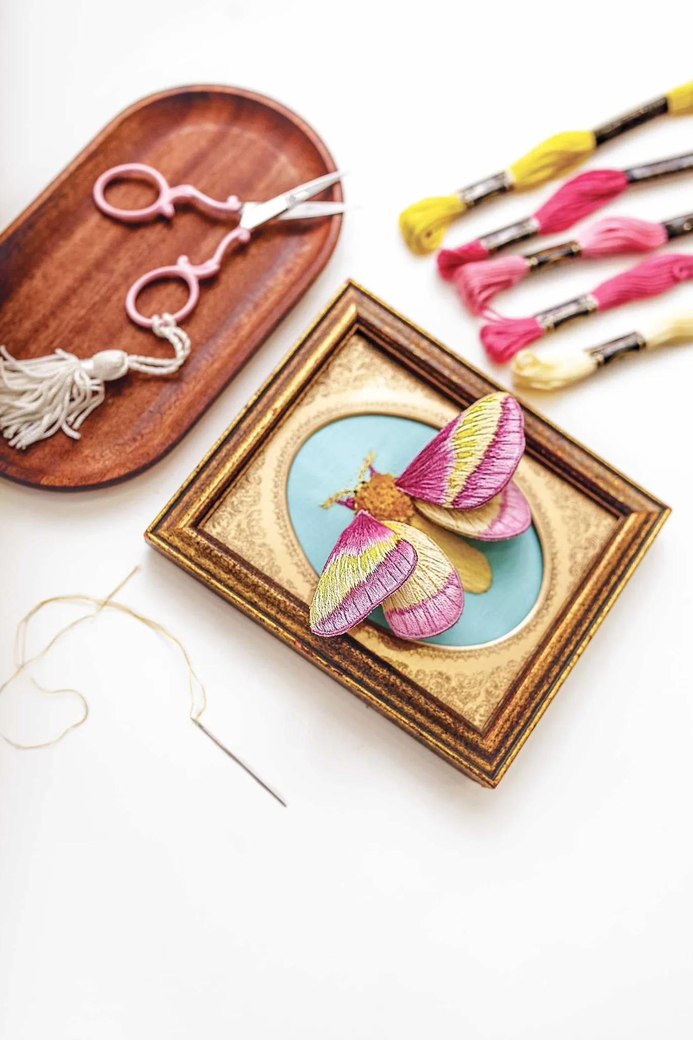 Stumpwork Embroidery Thread Painting: Stitch 3-D Nature Motifs