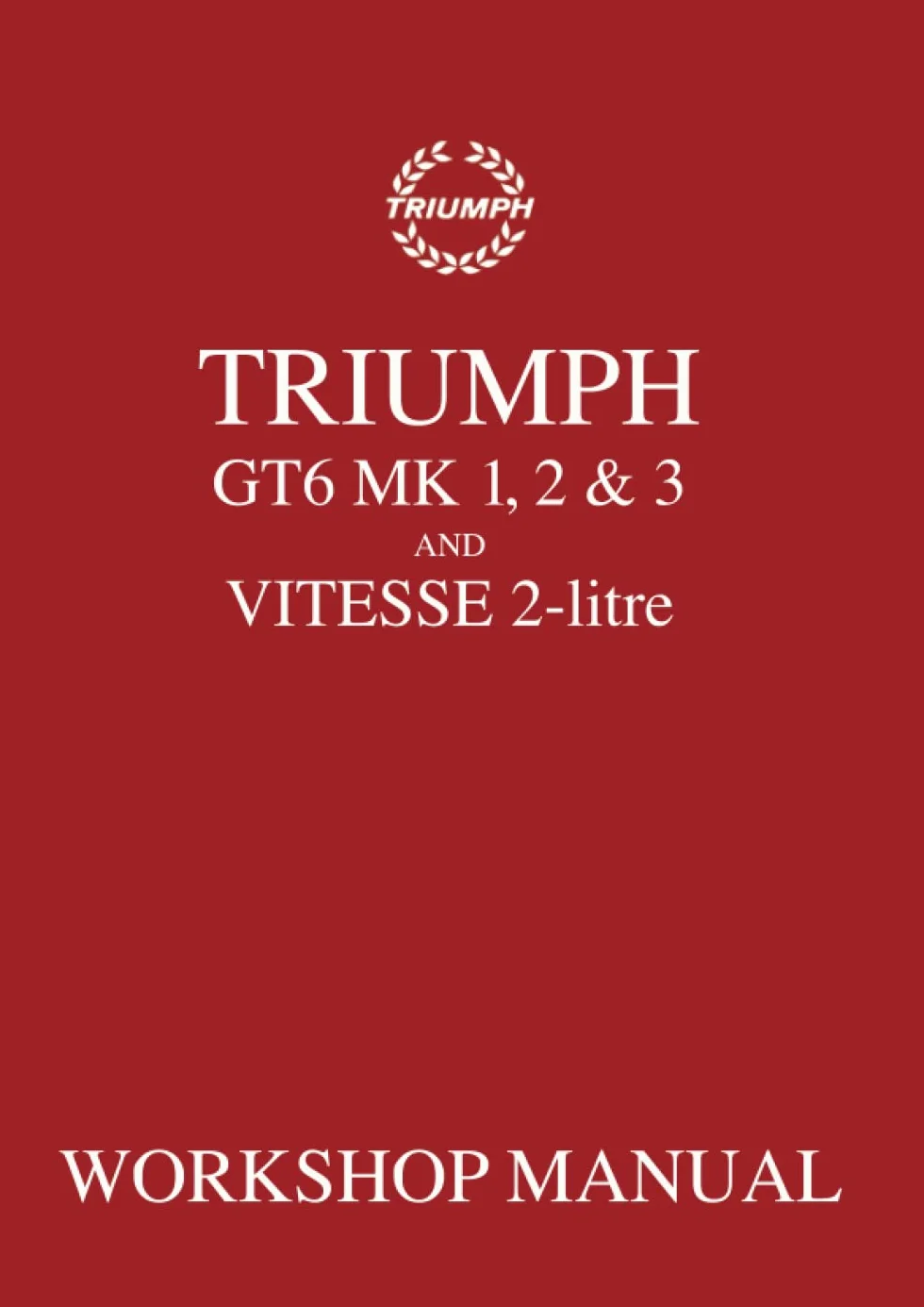 Triumph Workshop Manual: Gt6 Mk 1, 2, 3 & Vitesse 2 Litre