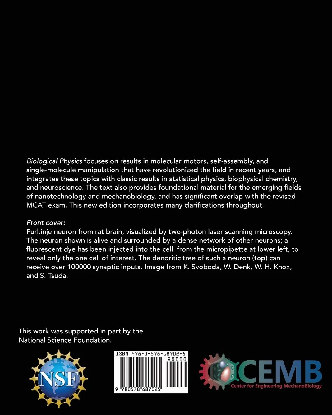Biological Physics Student Edition Energy Information Life