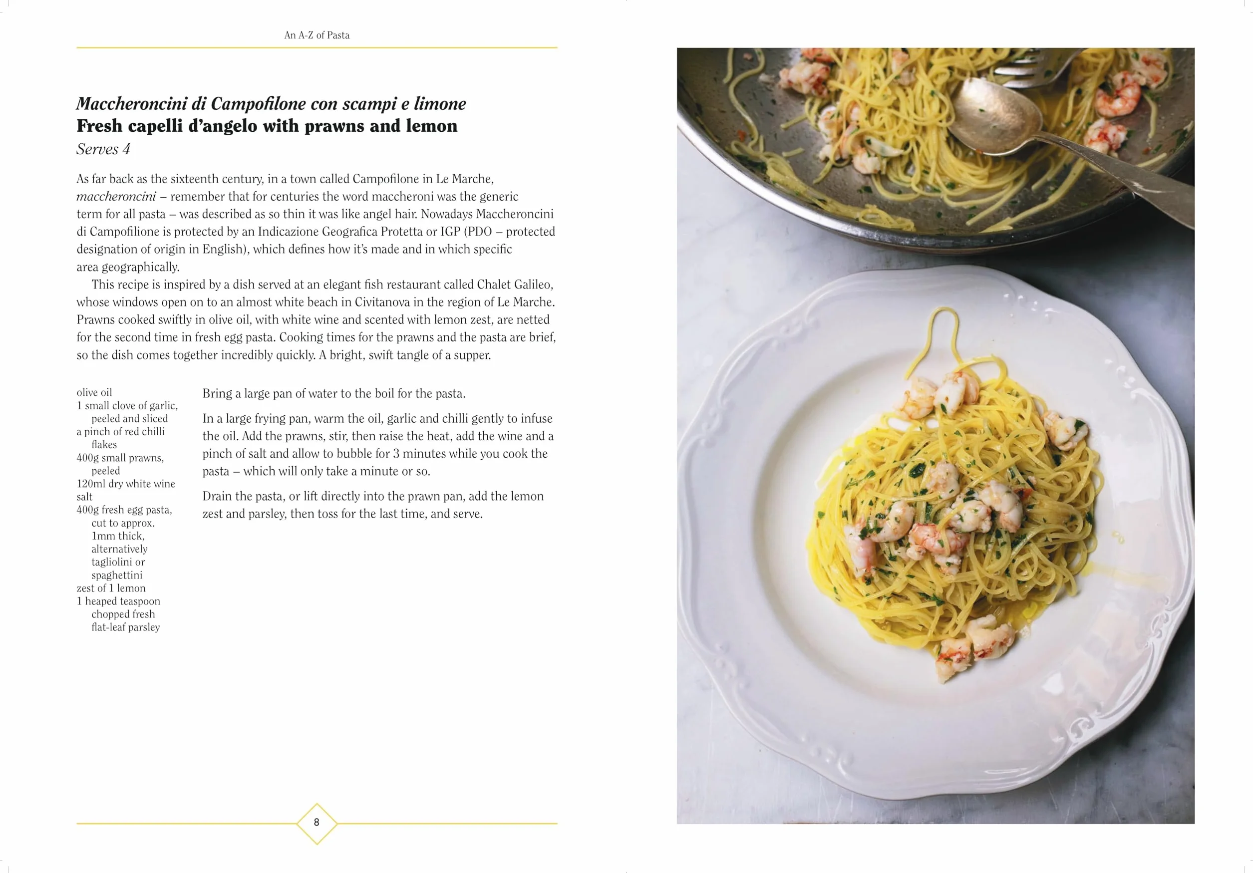 An A-Z of Pasta: Guide to Pasta Shapes, Stories & Recipes by Award-Winning Food Writer