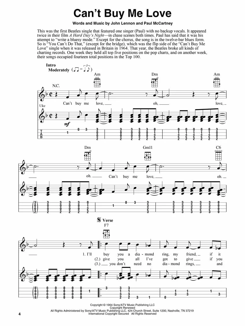 The Beatles for Fingerstyle Ukulele