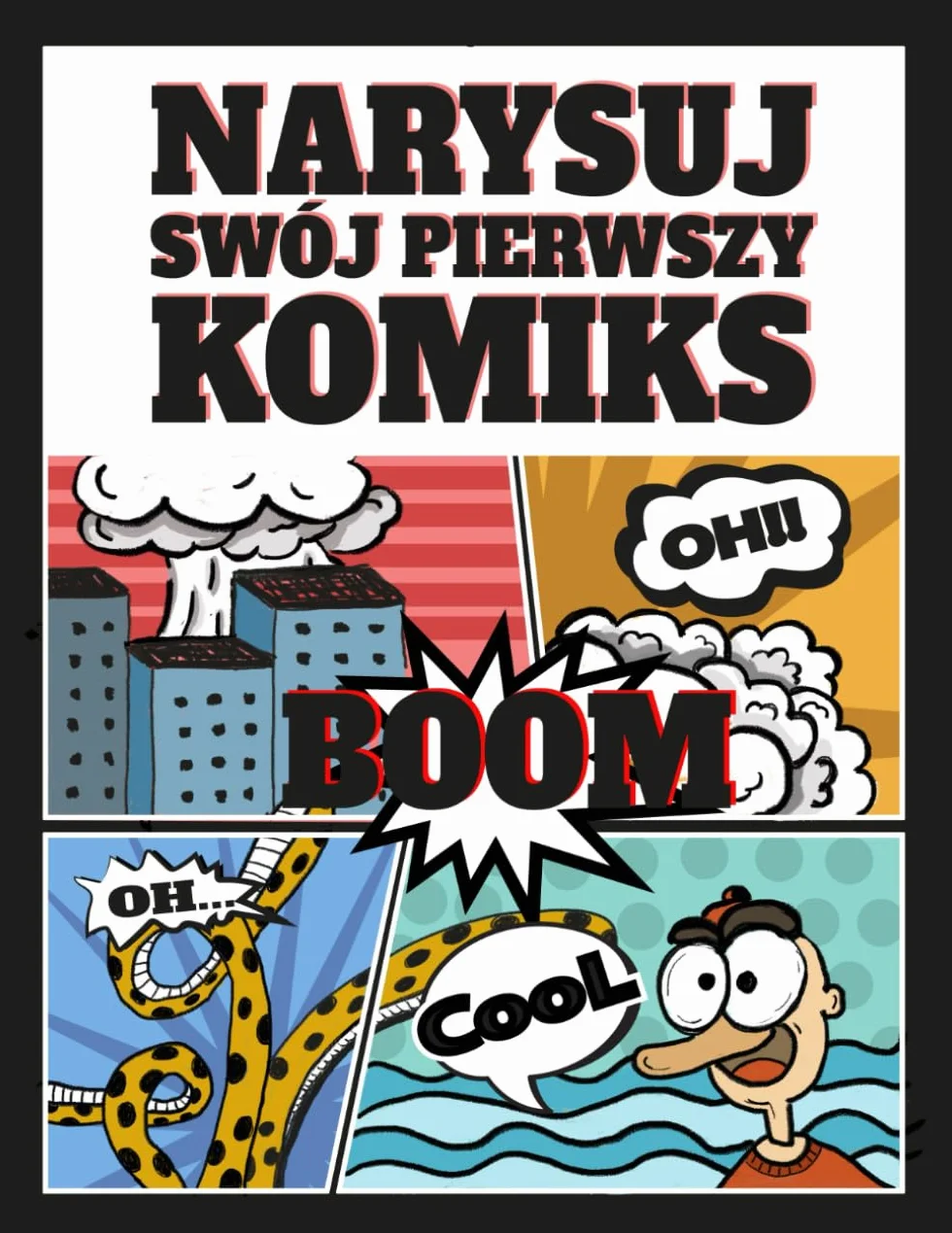 Narysuj swój pierwszy komiks: Pusty komiks do samodzielnego rysowania i pisania I Gotowe Szablony do wypełnienia I Strony z chmurkami i efektami specjalnymi I Dla dzieci i dorosłych