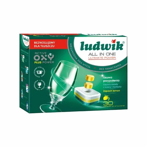 Ludwik Wszystko w jednej tabletce do zmywarki Ultimate Power, 1 kg, 50 sztuk, 5 sztuk