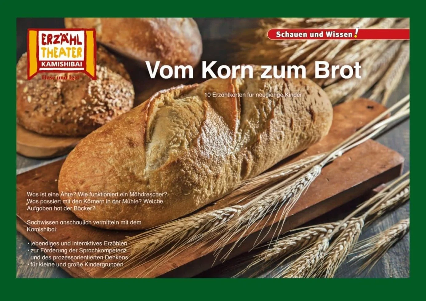 Kamishibai Fotobildkarten Vom Korn zum Brot 10 Stück Erzähltheater