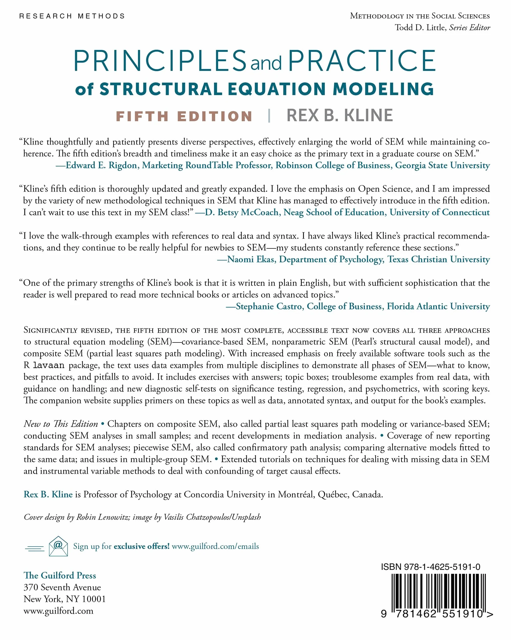 Principles and Practice of Structural Equation Modeling, Fifth Edition