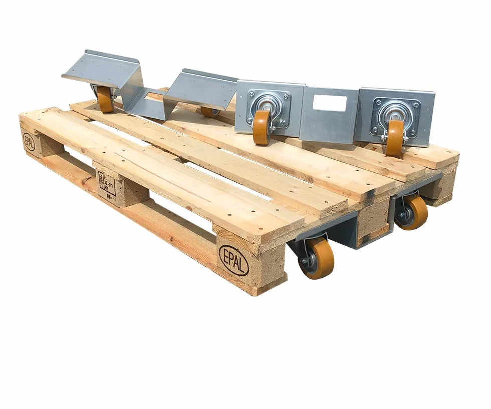 Rolki Paletowe Stal 1200 x 800 mm 1000 kg Zestaw 2 Szt.