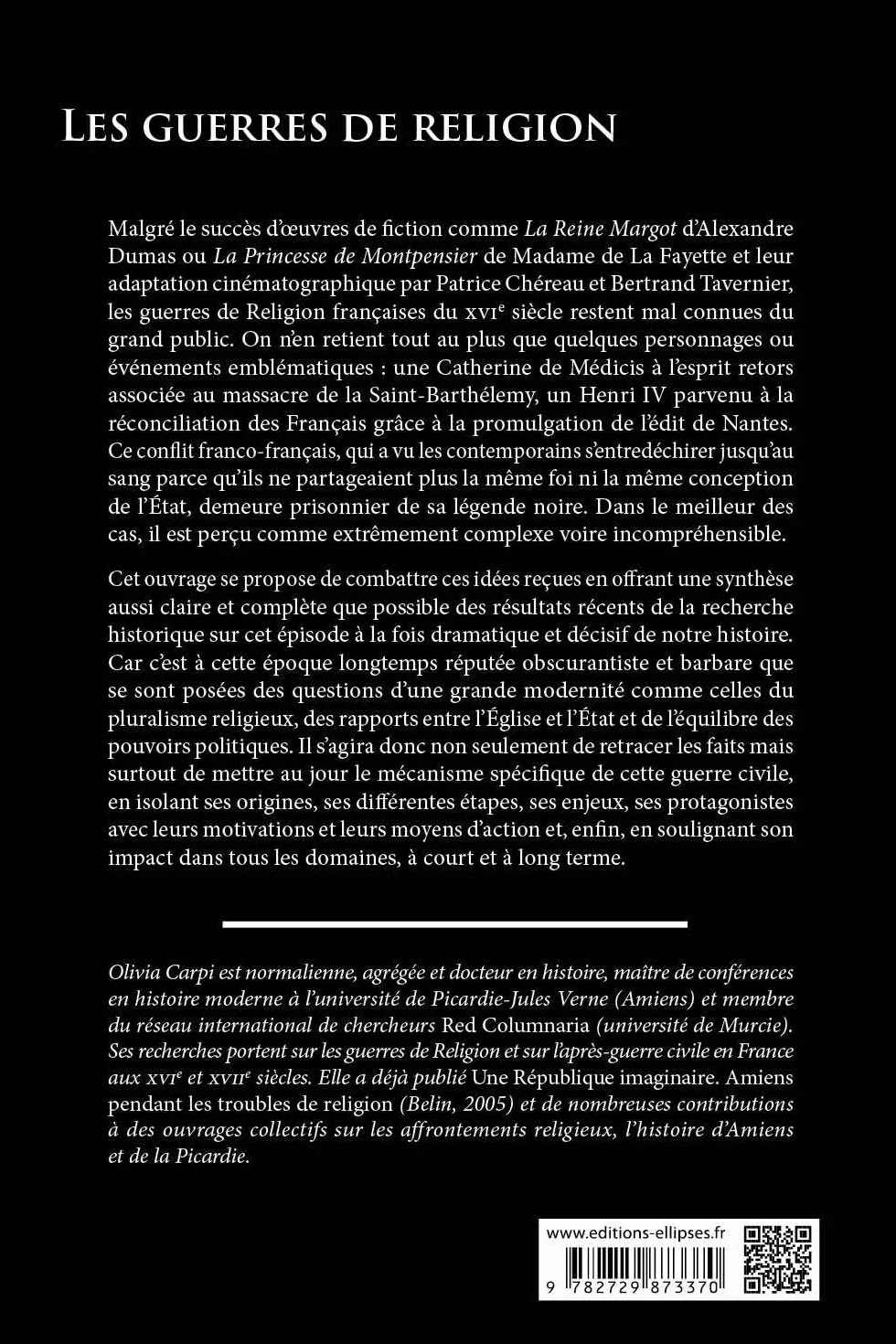 Les guerres de religion, un conflit franco-français (1559-1598)